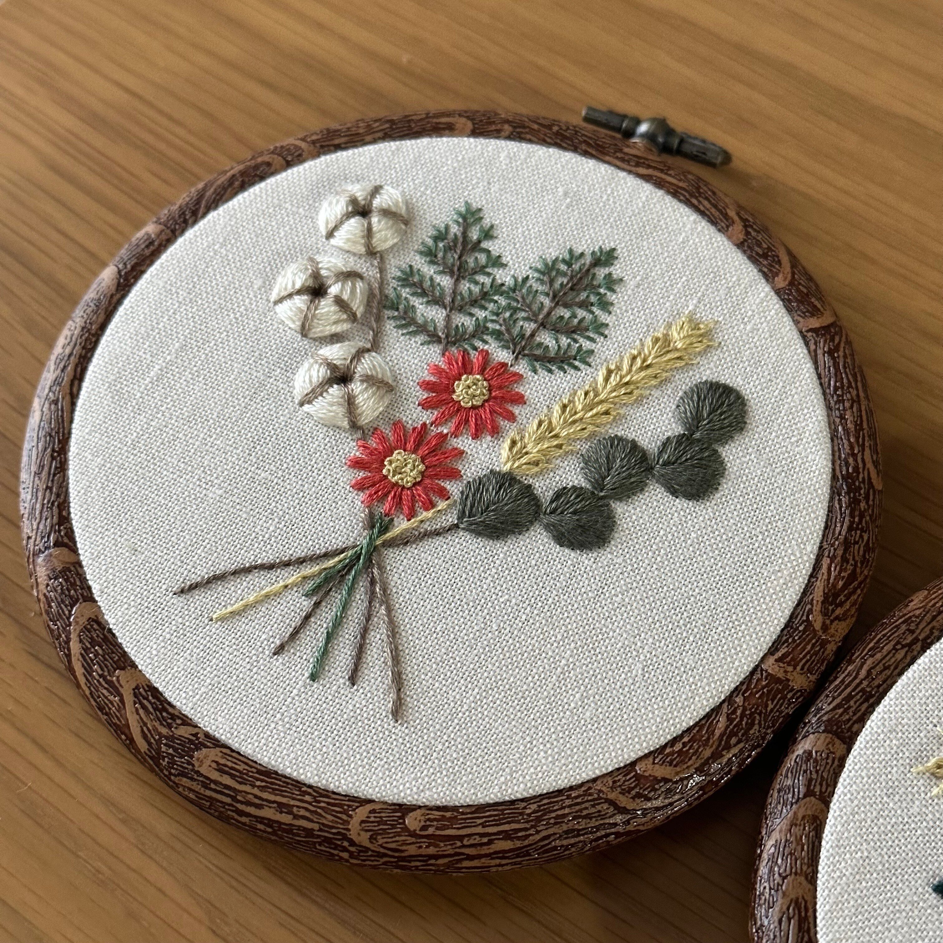 PDF図案「クリスマス飾り」3種類｜はなこまち/刺繍作家