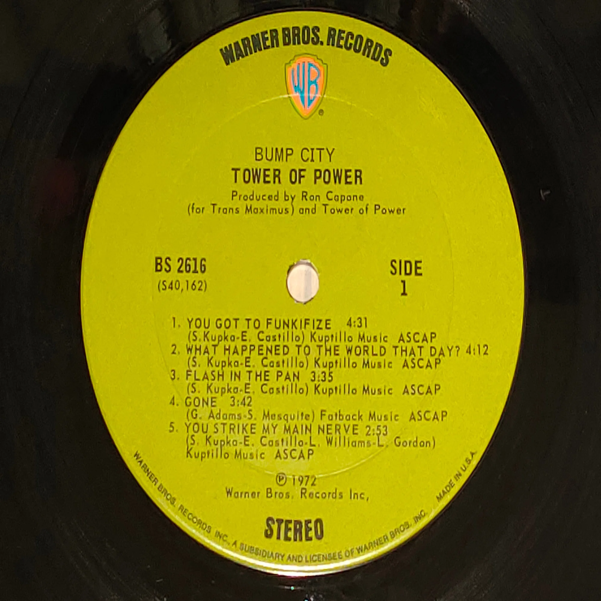 Bump City] (1972) Tower of Power: The major label debut of the Bay 