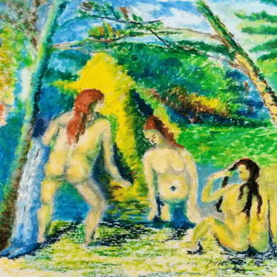 模写の風景 画家の心 第30回「ポール・セザンヌ 三人の浴女たち