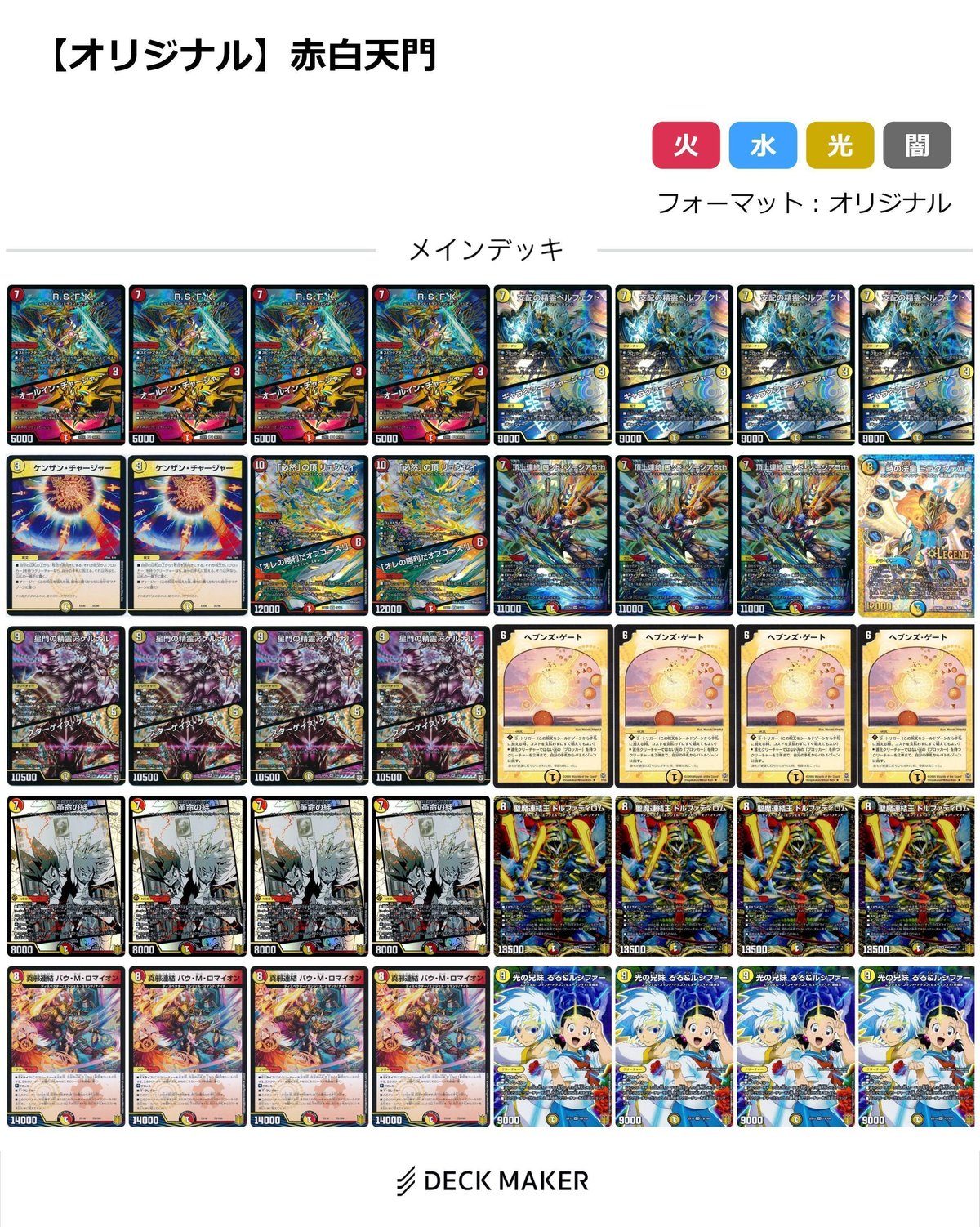 赤白天門【デッキ紹介】｜いづな 