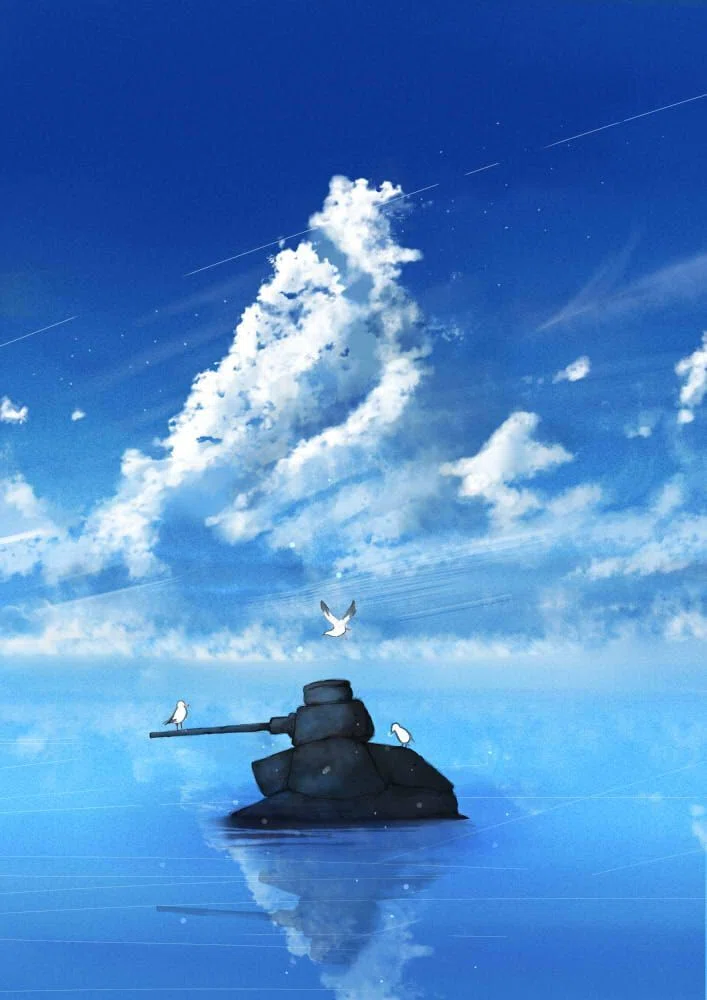 自分の青色の絵について本気出して考えてみた｜桜田千尋
