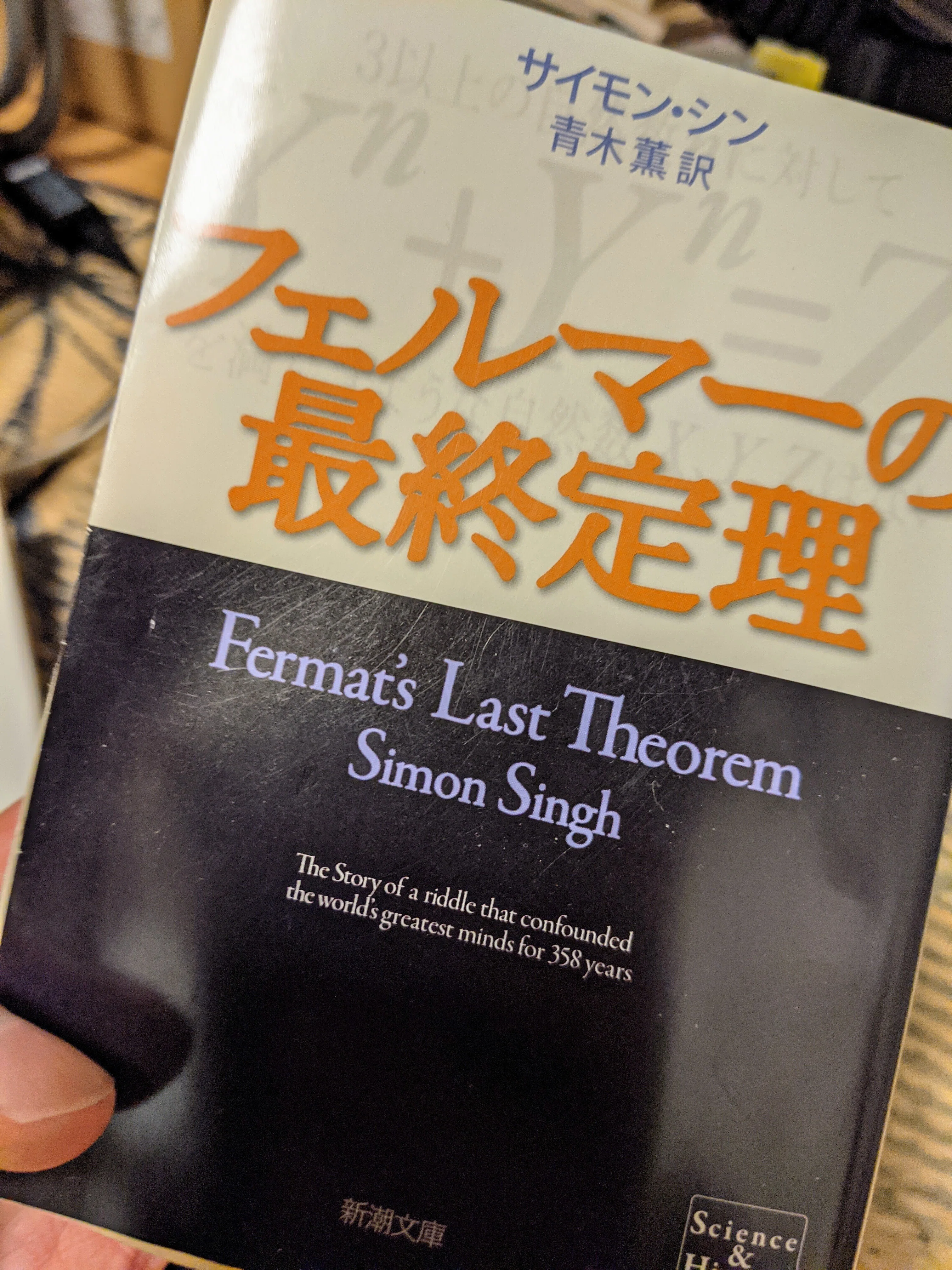 考えごと日記その25 「フェルマーの最終定理」読了。ありがとう