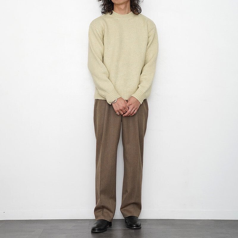 トップス AURALEE CAMEL WOOL MIX KNIT P/O CAMEL WOOL MIX KNIT P/O (A20AP02CW) | AURALEE / トップス