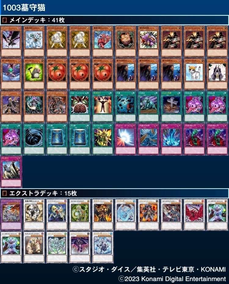 マジックデッキ　環境デッキ 1003環境デッキリスト叩き台/2010年3月マスターデュエル
