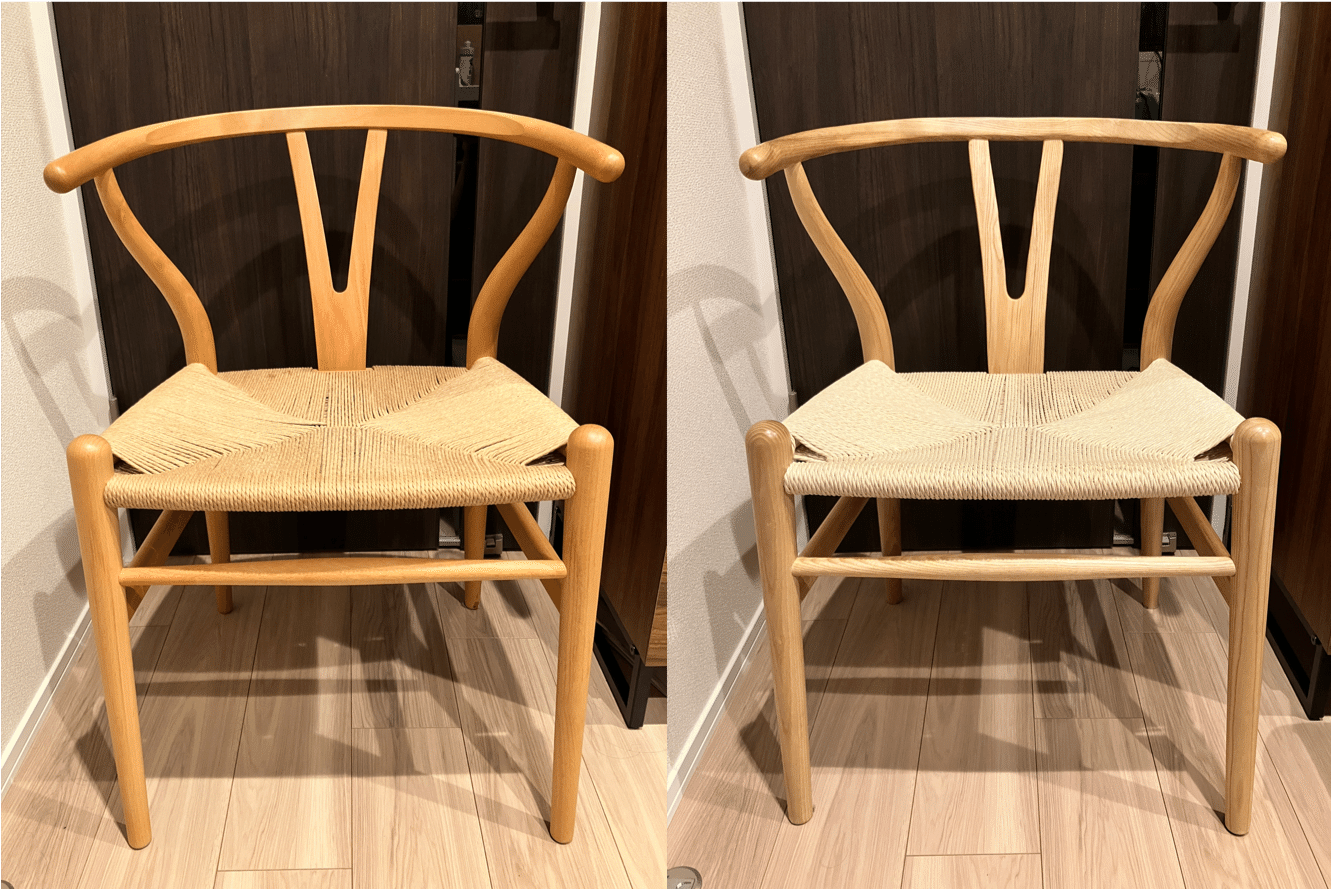 続・Yチェア】 正規品と格安リプロダクト2年使ってどうだった?使用感 続・Yチェア】 正規品と格安リプロダクト2年使ってどうだった?使用感