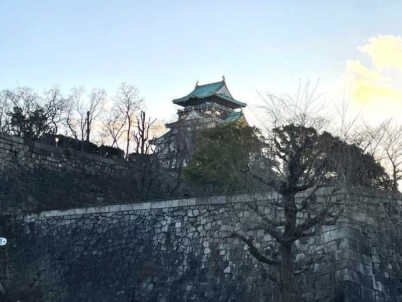 大阪城公園の風景。