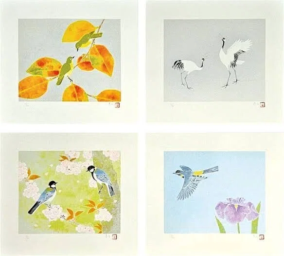 日本経済新聞社発行の上村淳之の絵画10枚セット 第2738回 有名な日本画家の上村淳之｜翆野 大地