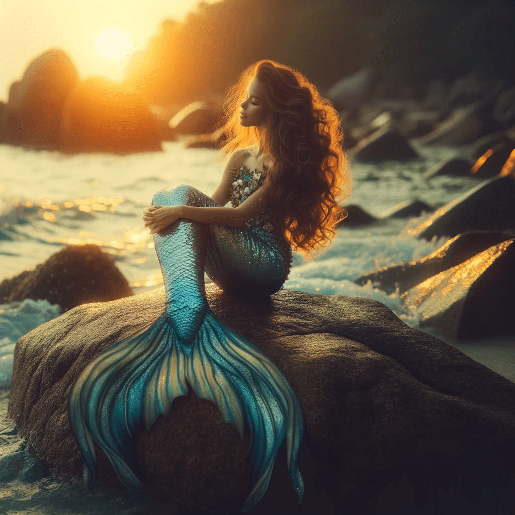 ChatGPTのDALL-E3で、人魚の美女を描きました！！｜gorojy
