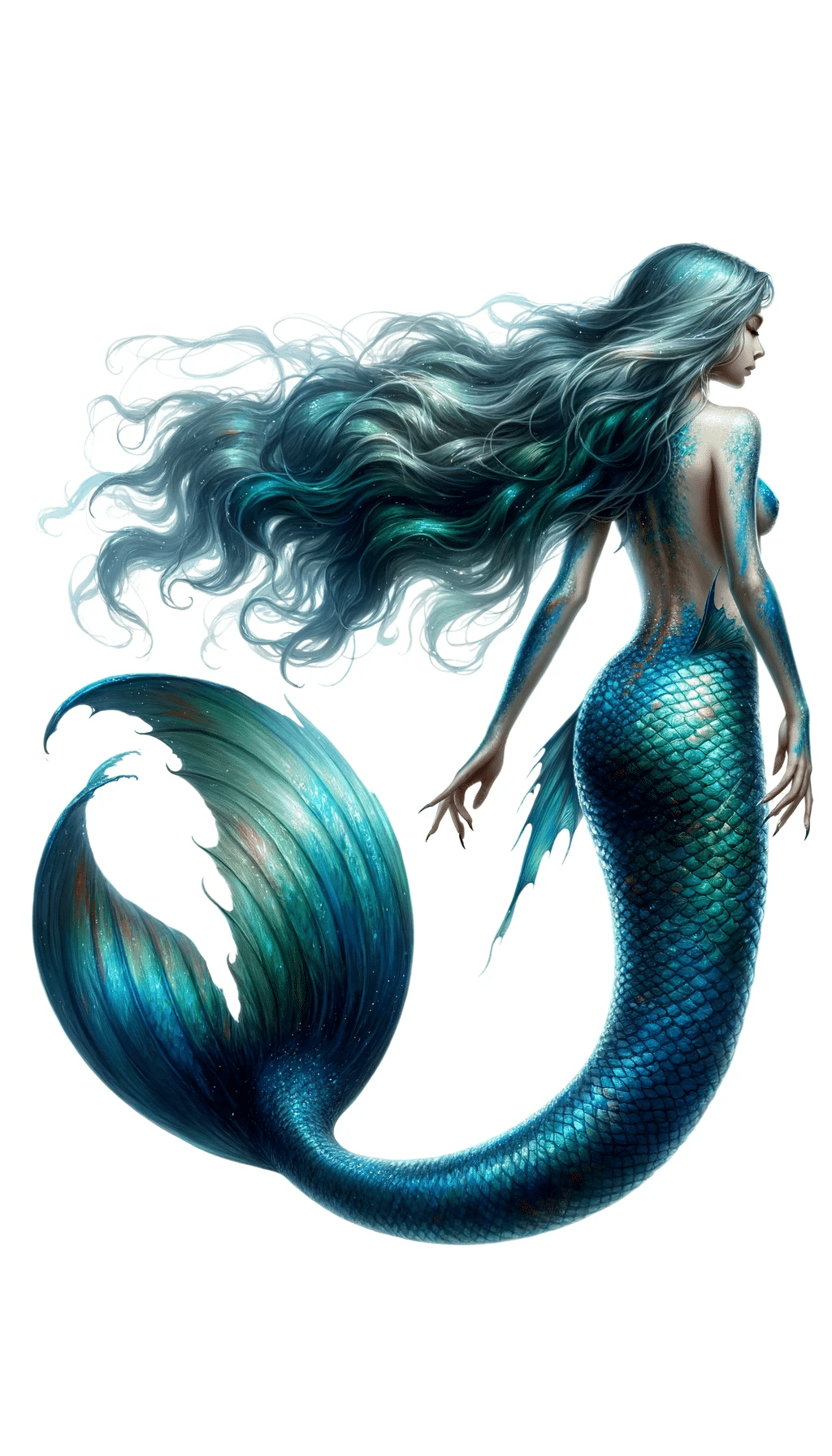 ChatGPTのDALL-E3で、人魚の美女を描きました！！｜gorojy