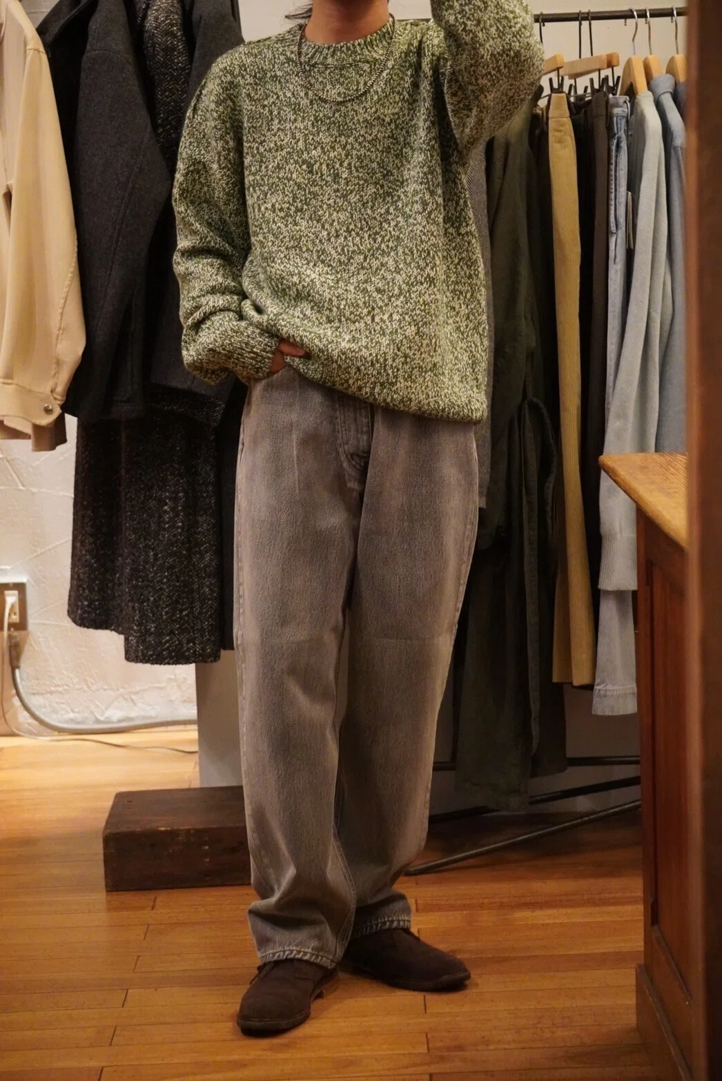 YLEVE 13.5oz DENIM BAGGY FADE アイスブラック 3 13.5oz DENIM BAGGY 