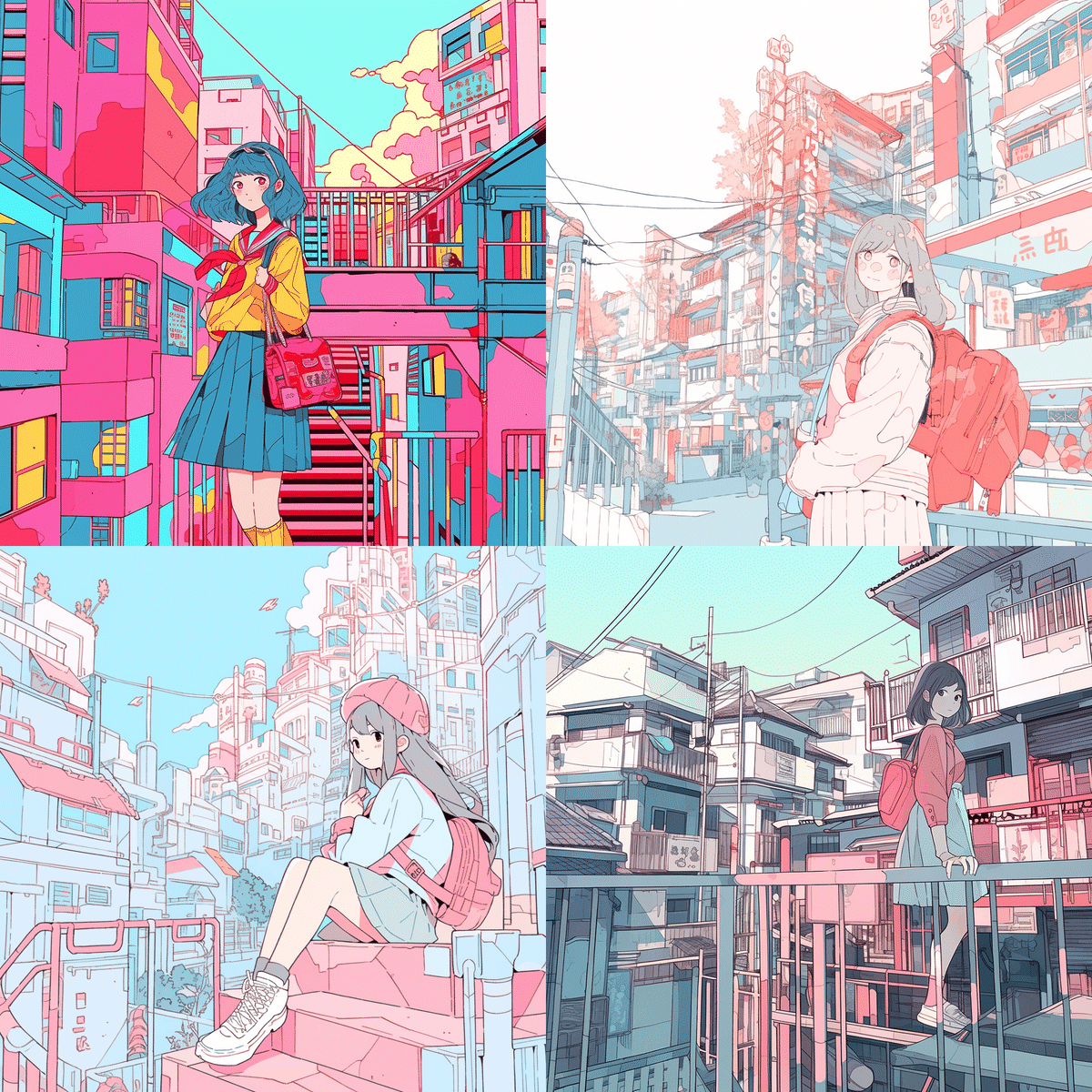 透明】絵画 写真プリント フチ無し 1:1 絵 Midjourney 絵画