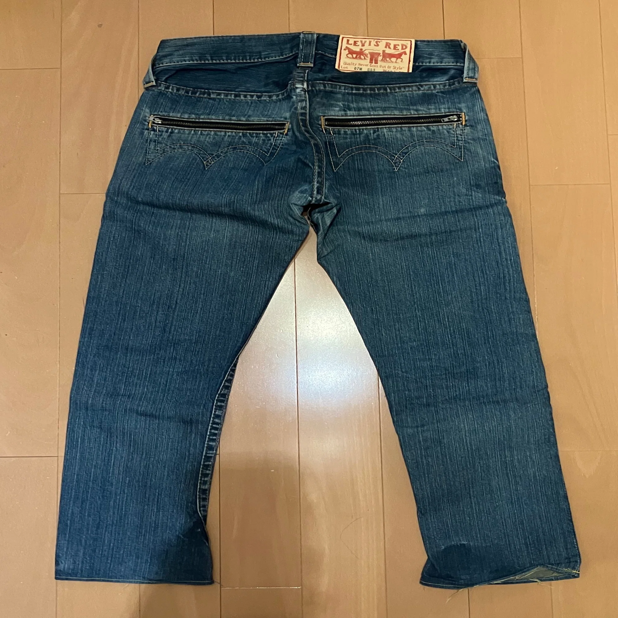 家庭用ミシンでDIY 3】リーバイスレッドの名作メキシカンブーツカット 