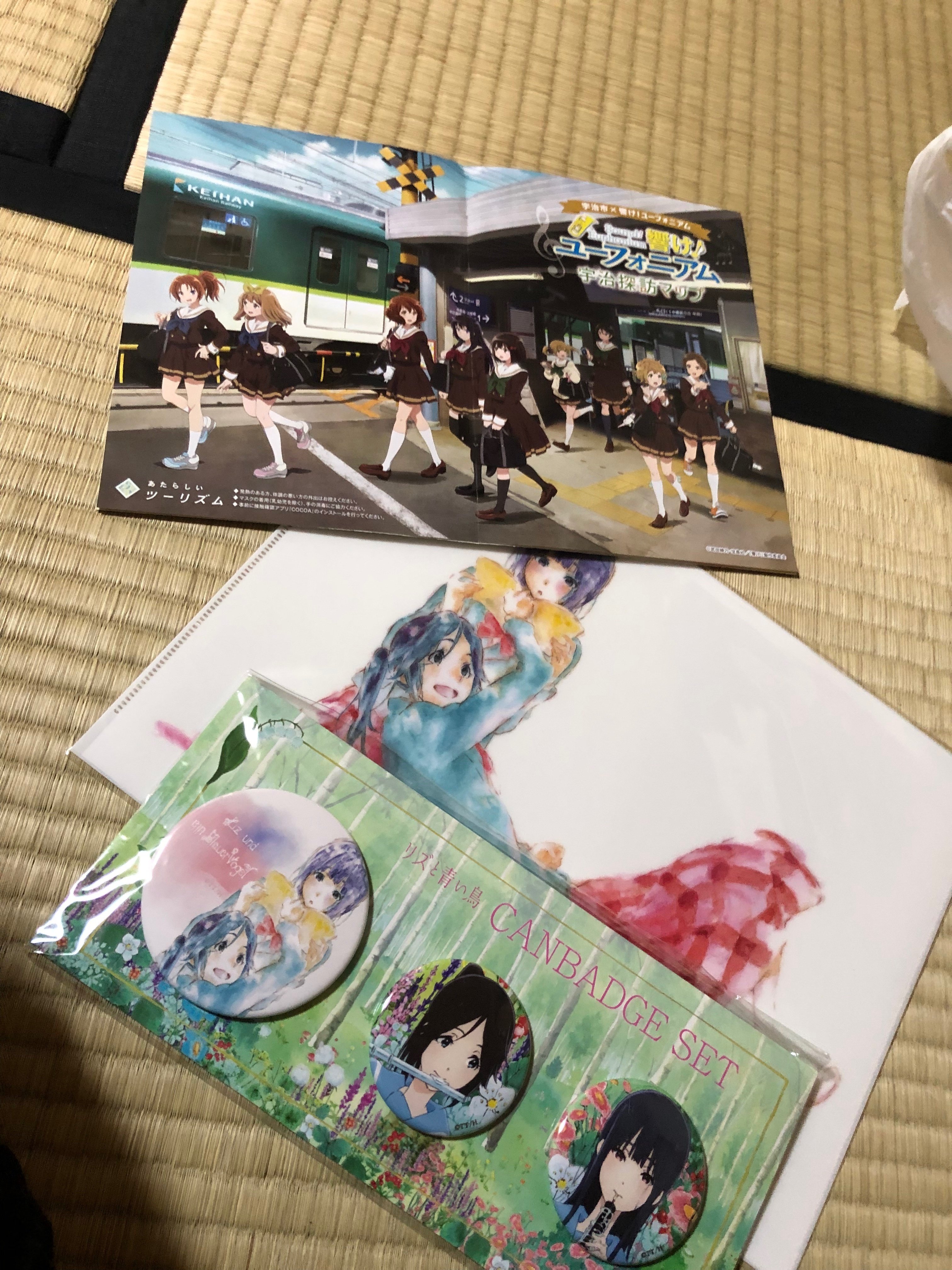 響けユーフォニアム　黄前久美子　高坂麗奈　クリアファイル　ＪＲ東海　京都タワー 響けユーフォニアム 黄前久美子 高坂麗奈 クリアファイル JR東海