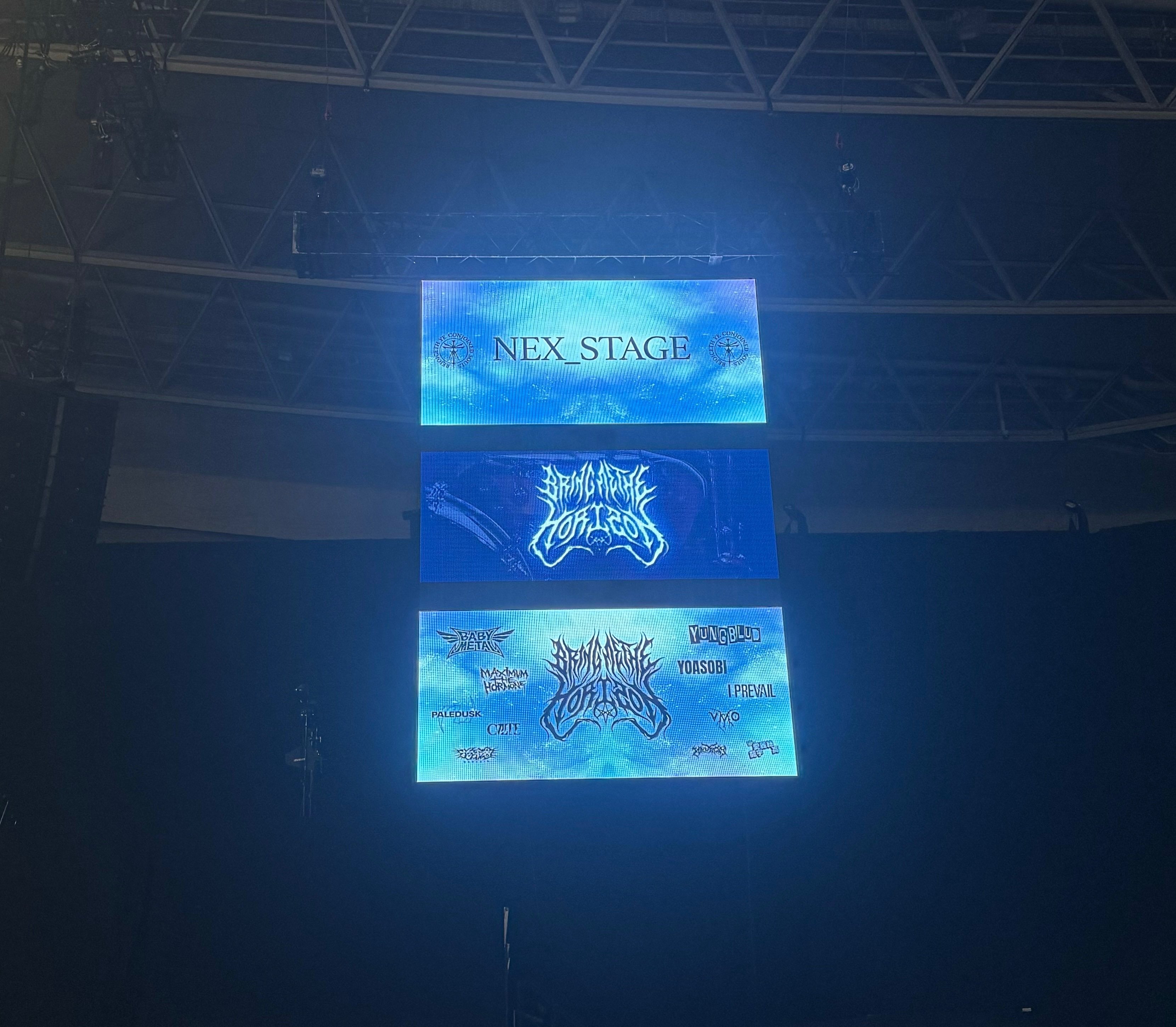 レア　bring me the horizon直筆サインチラシNEX FEST 多くの観客の血を騒ぎ立て、熱狂の渦を巻き起こしたNEX_FEST