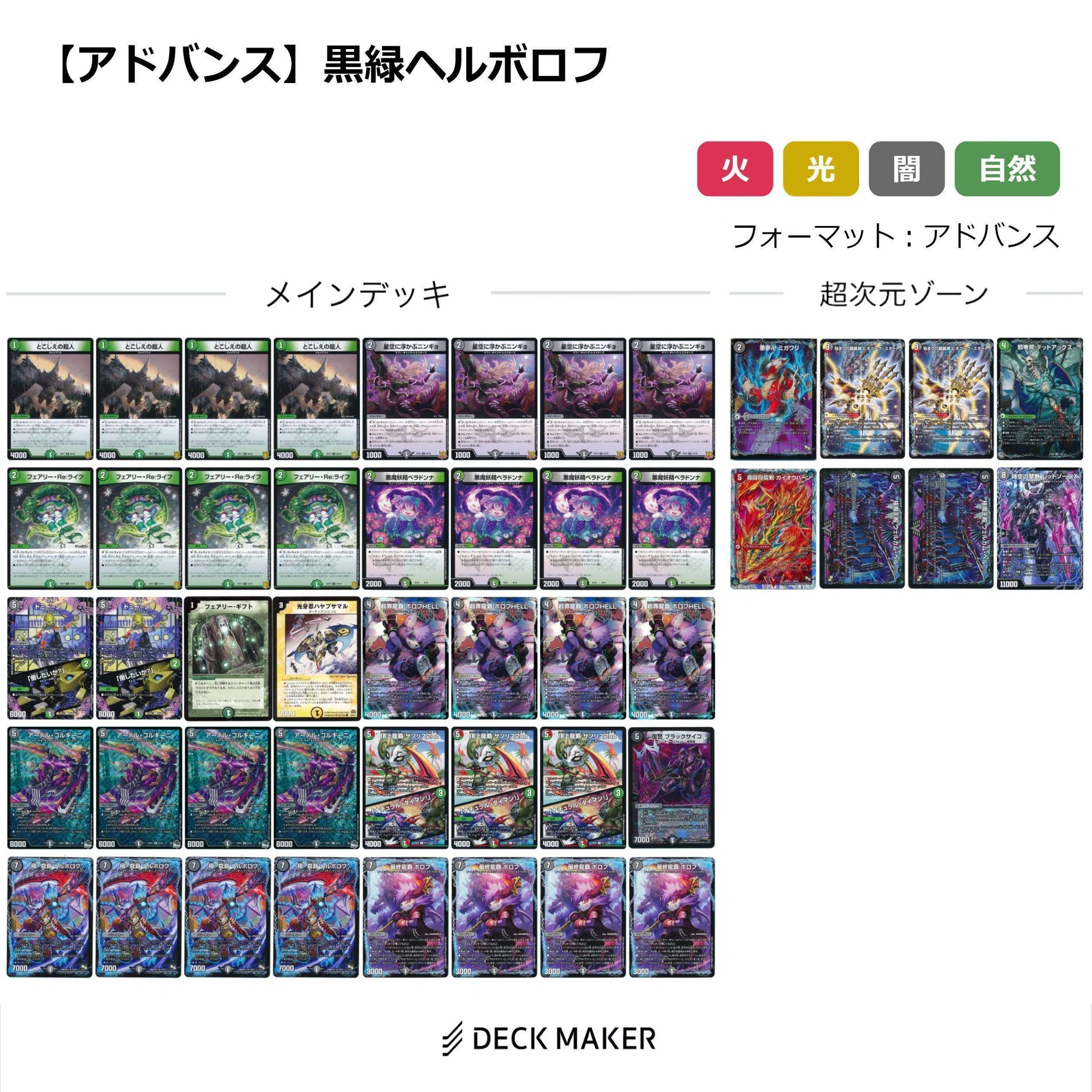 黒緑ヘルボロフ【デッキ紹介】｜いづな
