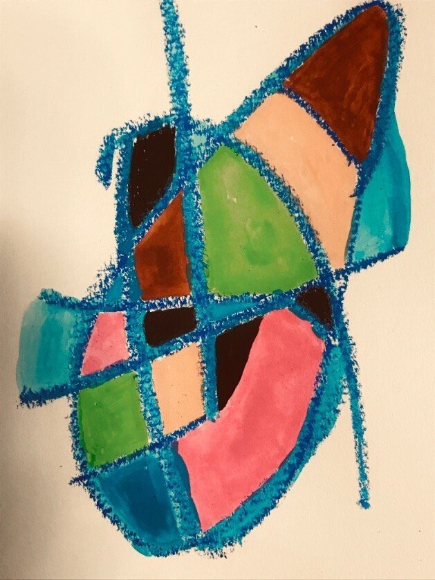 第10回 クレヨン＋水彩絵の具＋色鉛筆｜K_Kameno