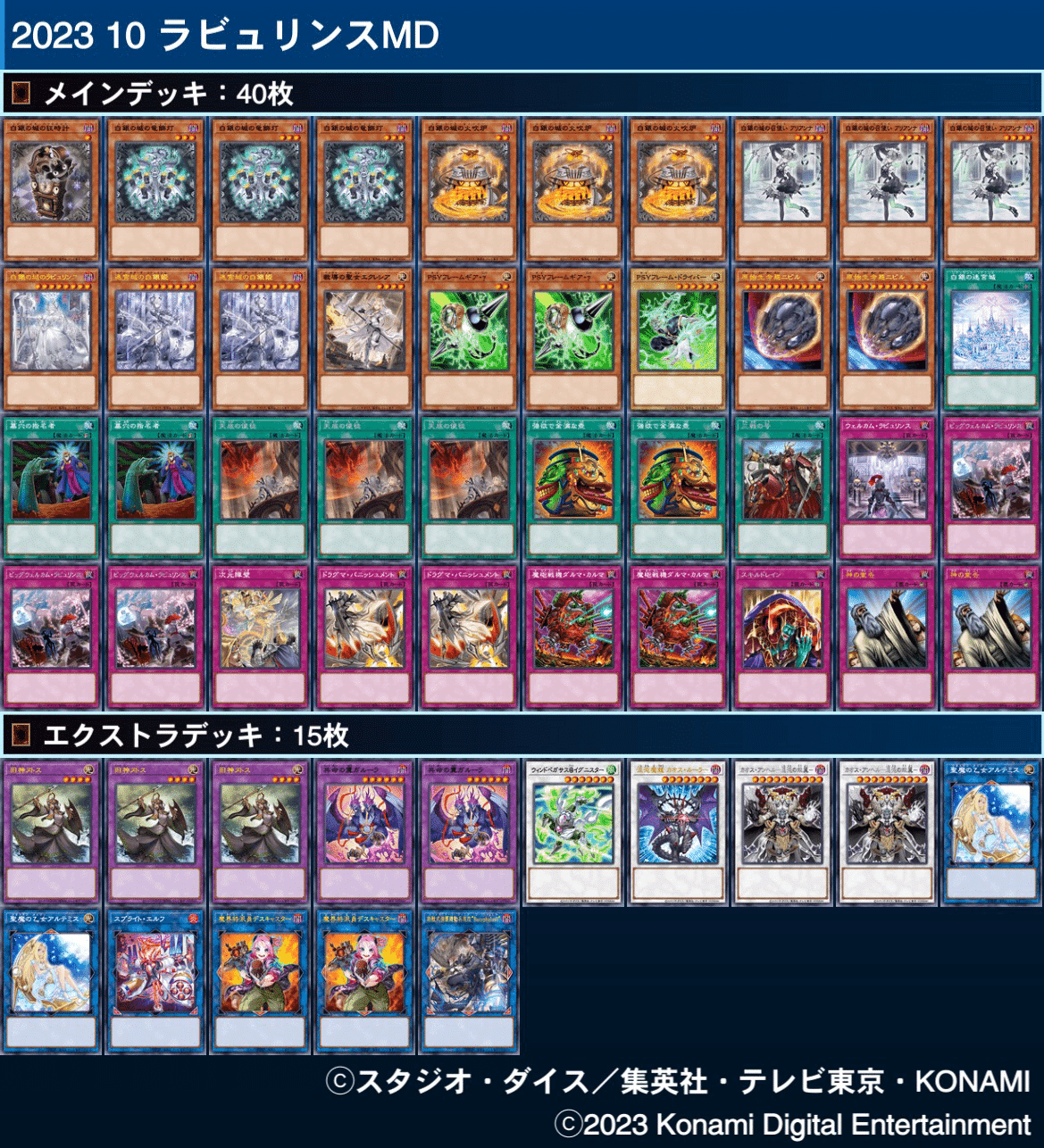 遊戯王MD】 家具型ラビュリンス デッキ紹介|Mozq 遊戯王MD】 家具型ラビュリンス デッキ紹介|Mozq