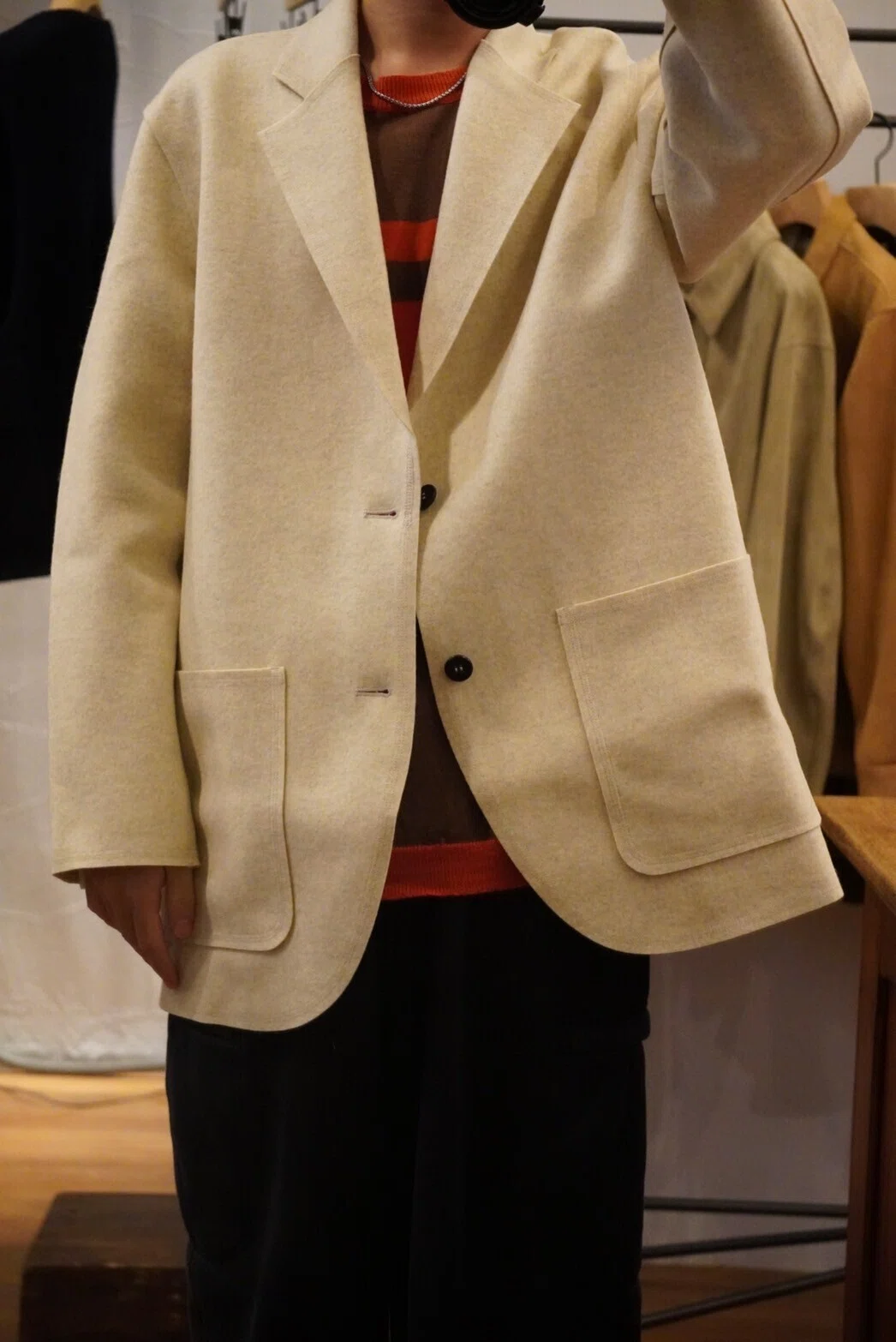 cale】より極上のフェルトアウターを2型ご紹介いたします。FELT WOOL 