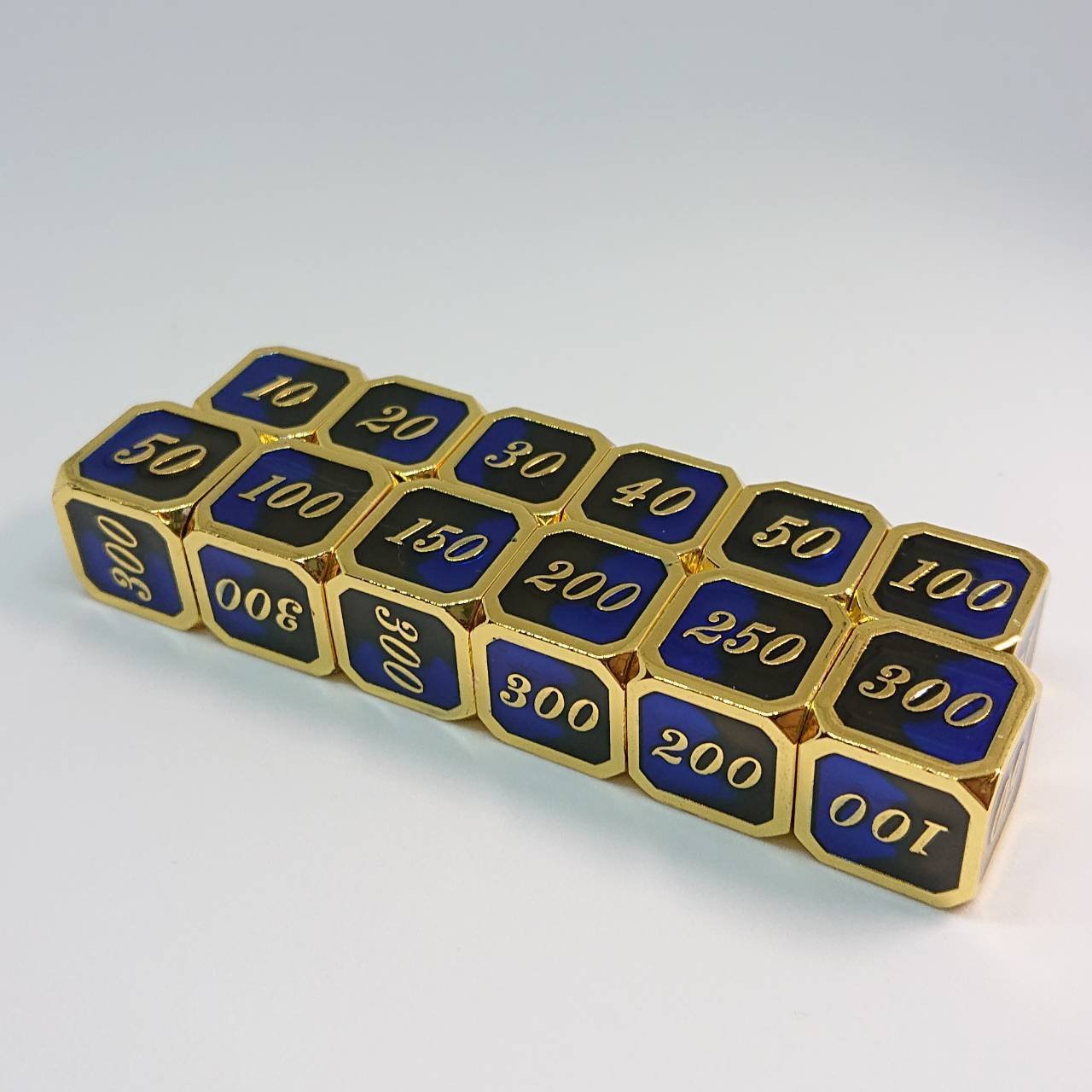 トリート工房　メタルダイス　ブルー　ゴールド　10個 トリート工房 メタルダイス ブルー ゴールド 10個 トリート工房 メタル