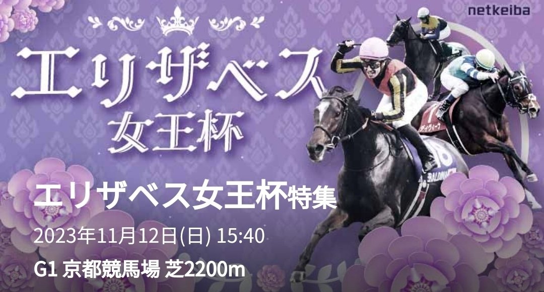 【2024年最新】大人気ブランドの人気アイテム  GIエリザベス女王杯🐎11月13日京都競馬場🏇枠順確定前に予想 コレクション