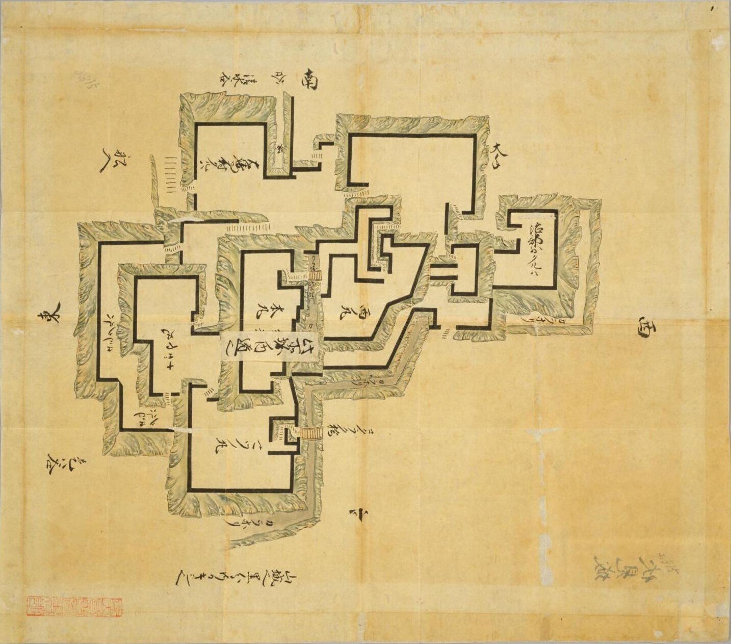 1日1文化財コンテンツ No.2 伏見城図｜rekimoku