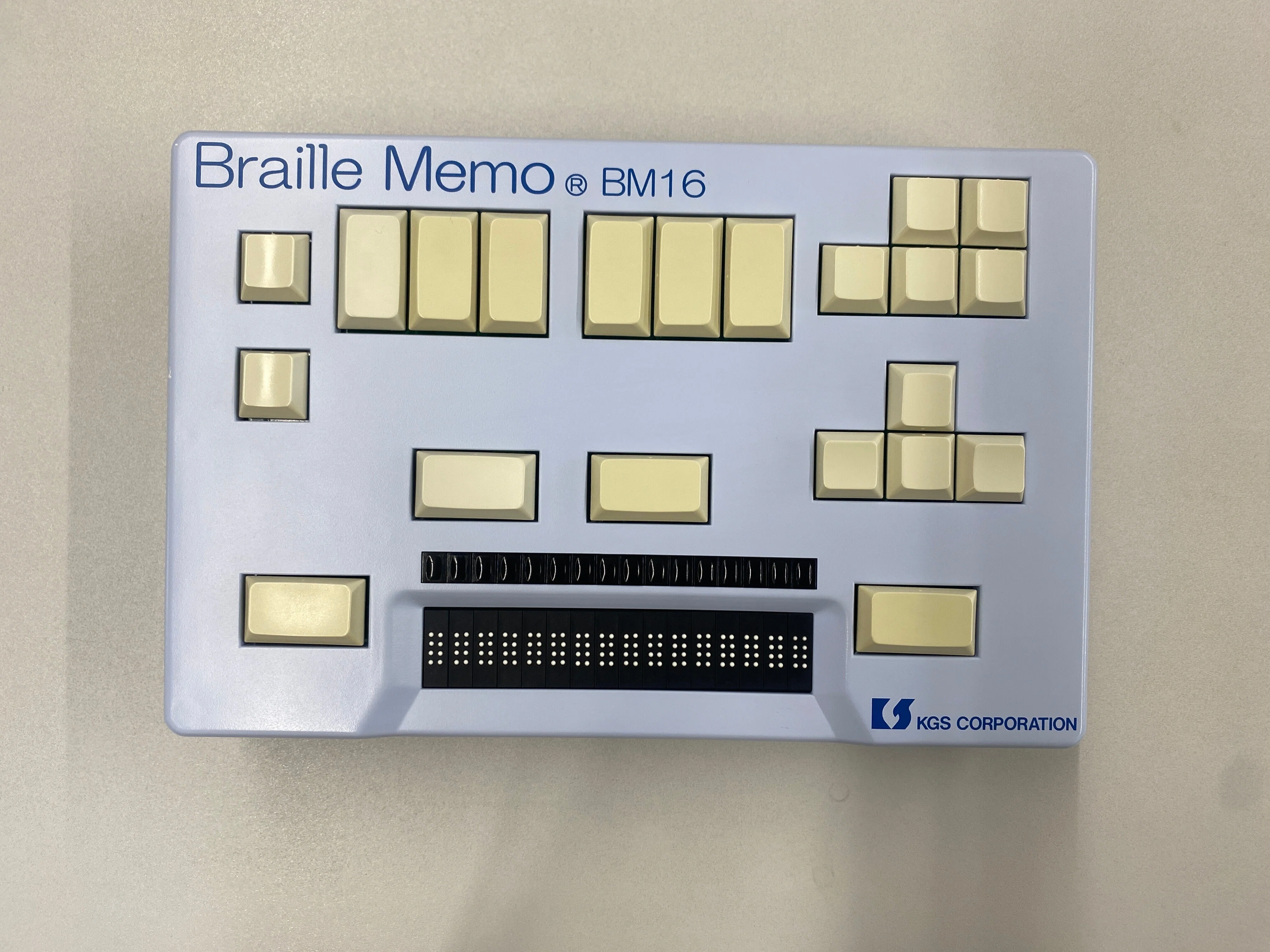 点字ディスプレイ▽KGS Braille Memo BM24 /ブレイルメモ/ACアダプタ付 