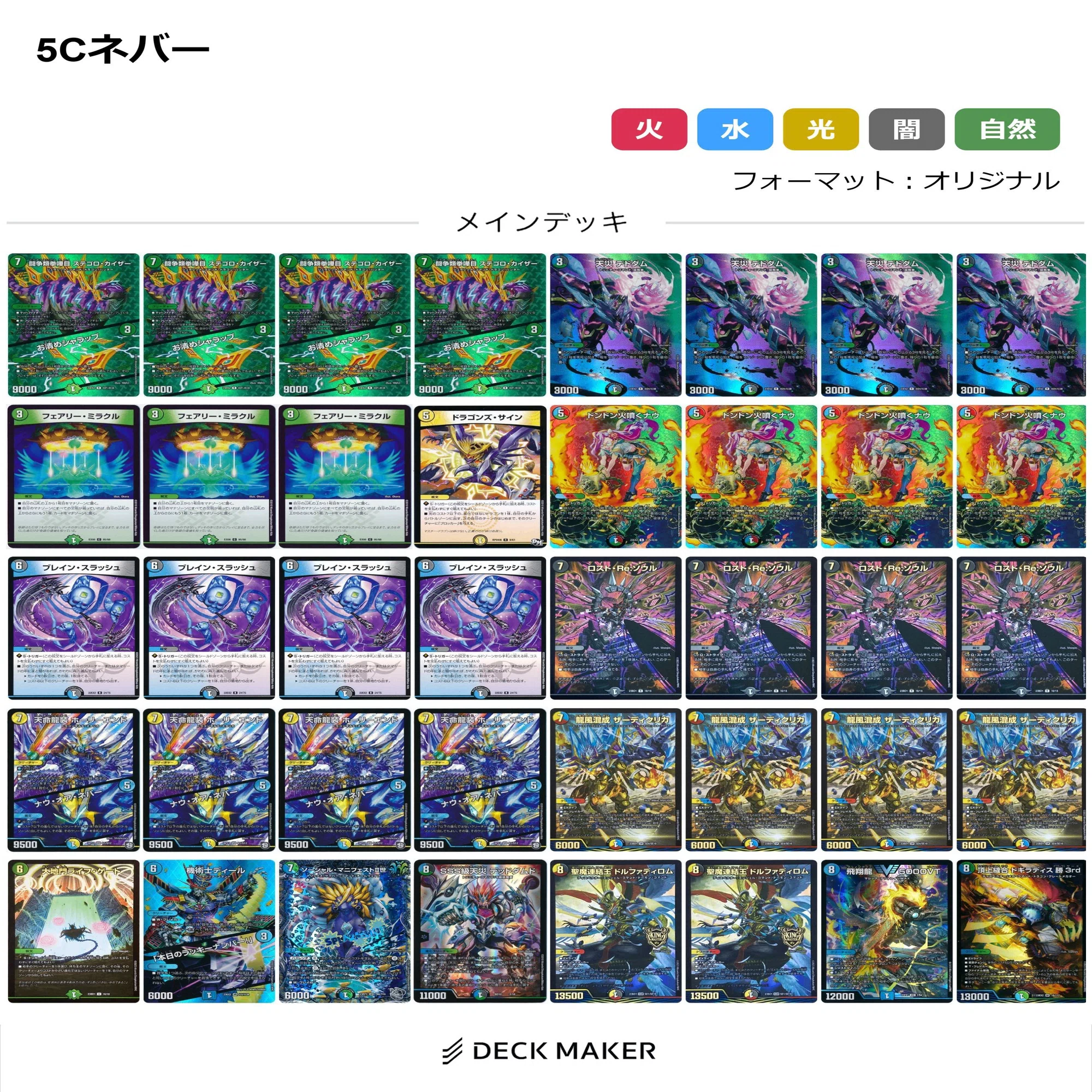 5cダーヴィン　デッキ　パーツ　微高レート 自前デッキ紹介 5cネバー ｜Conoha
