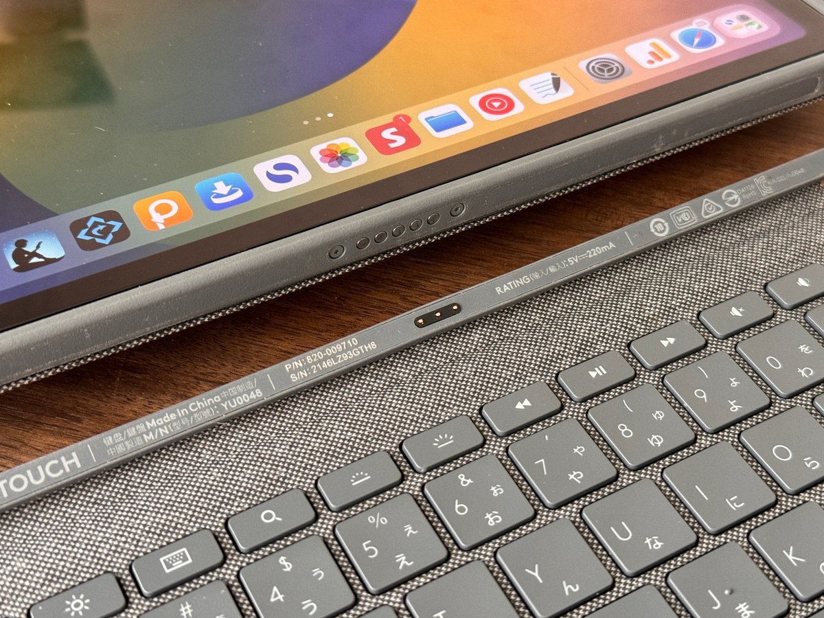 Logicool COMBO TOUCH iPadPro11 iK1176GRA（コンボタッチキーボード  