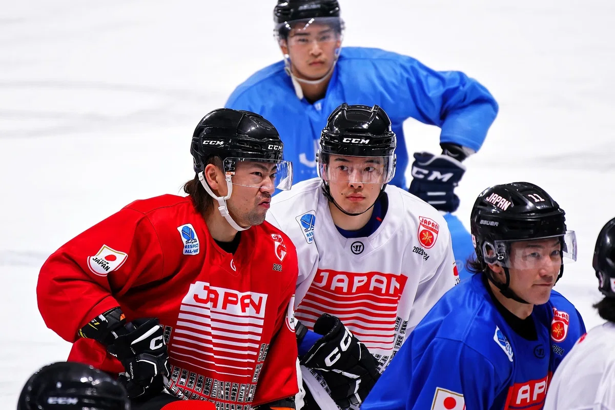 アイスホッケー男子日本代表 国内合宿 氷上練習 (2023/11/9 