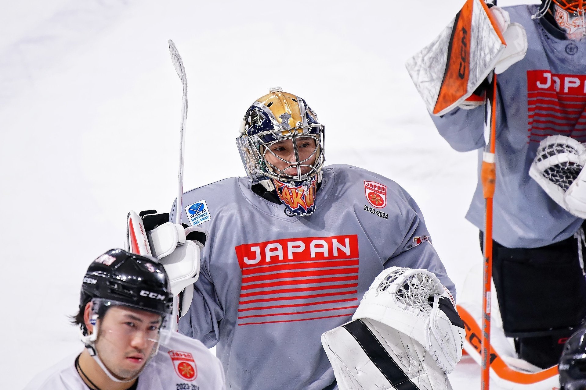 アイスホッケー男子日本代表 国内合宿 氷上練習 (2023/11/9