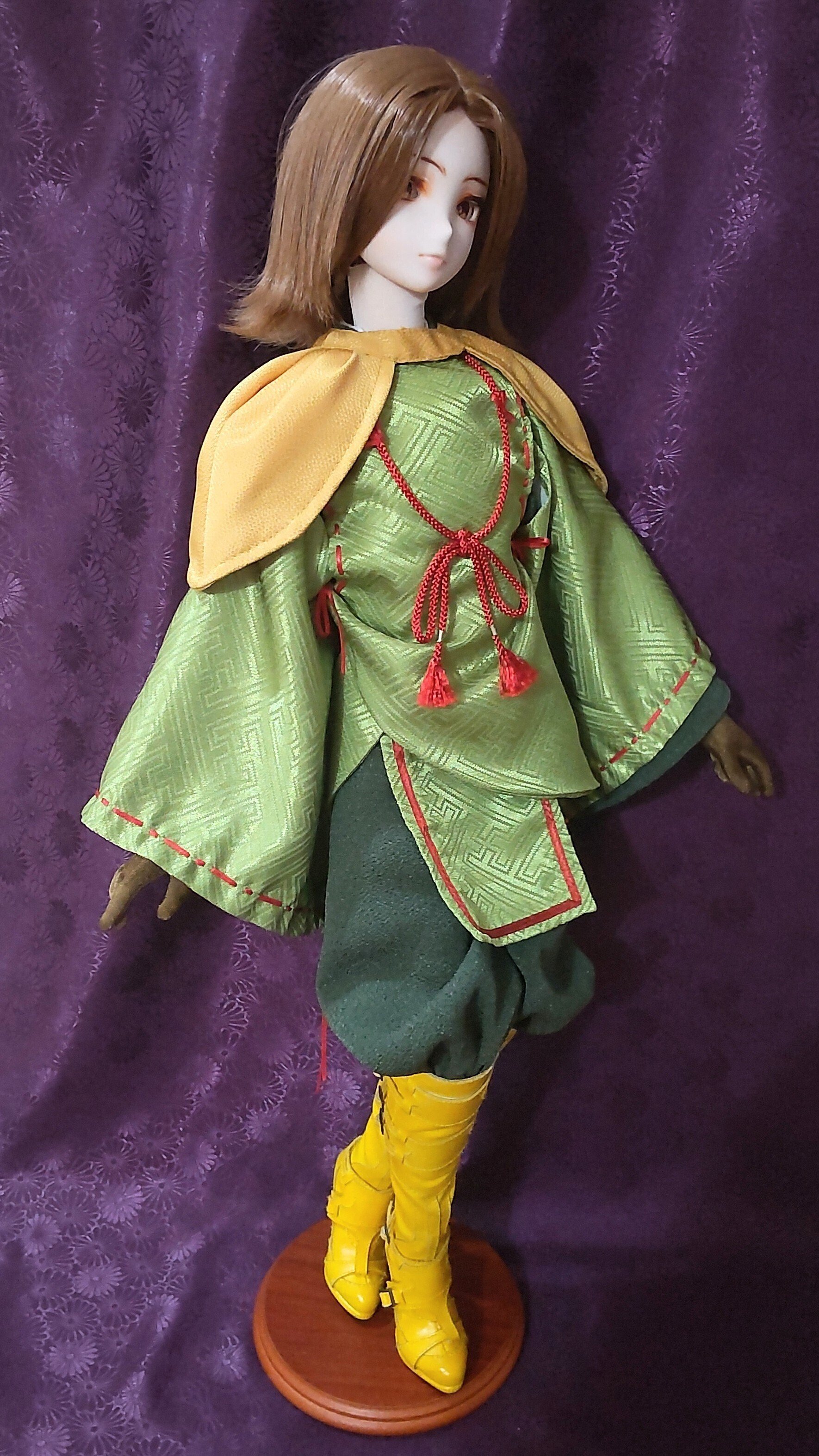 毛利元就のドール作ってみた④【衣装&ブーツ色変え&Re:ウィッグセット