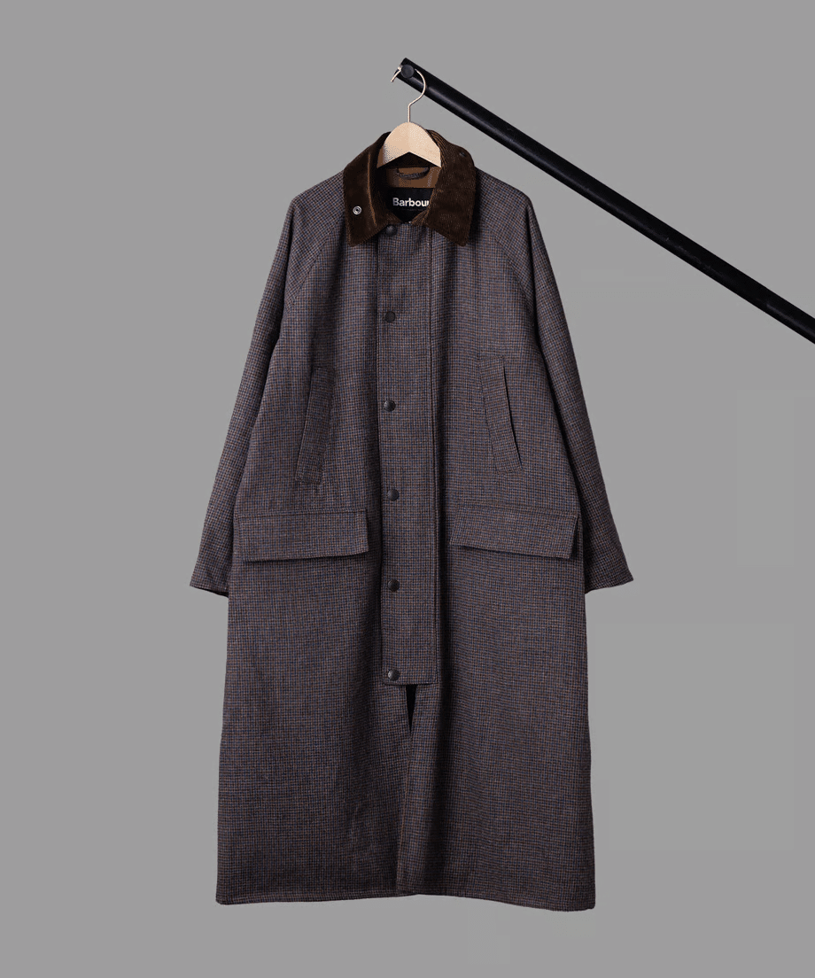 Barbour Single Breasted CoatW/B Glenchck Barbour - ＜Barbour