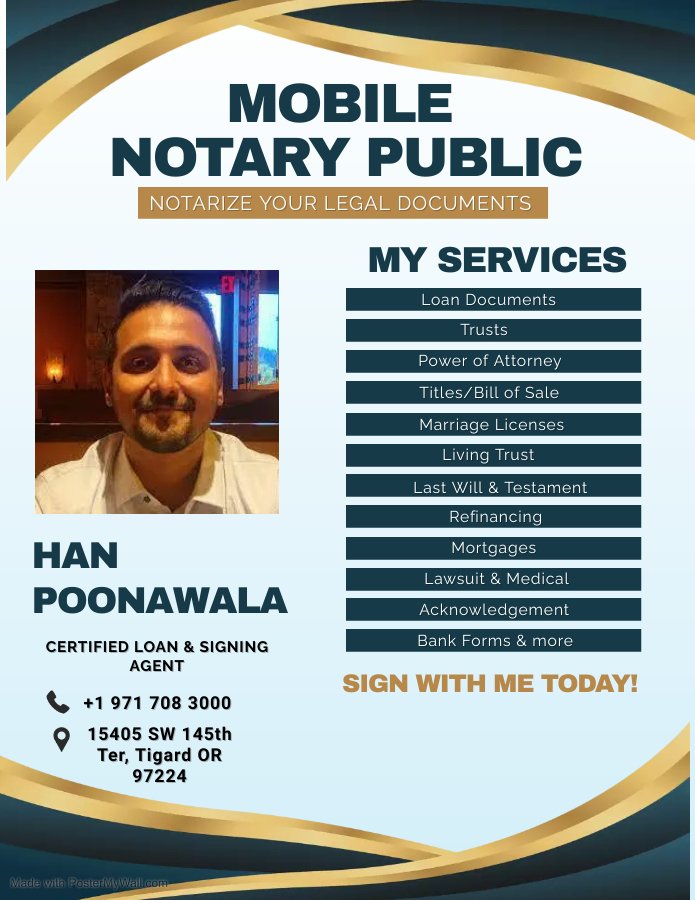 Mobile Notary Public｜pdxsigning