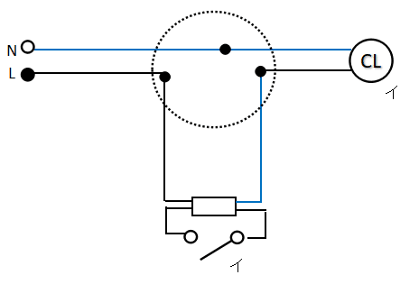 異時点滅回路の複線図