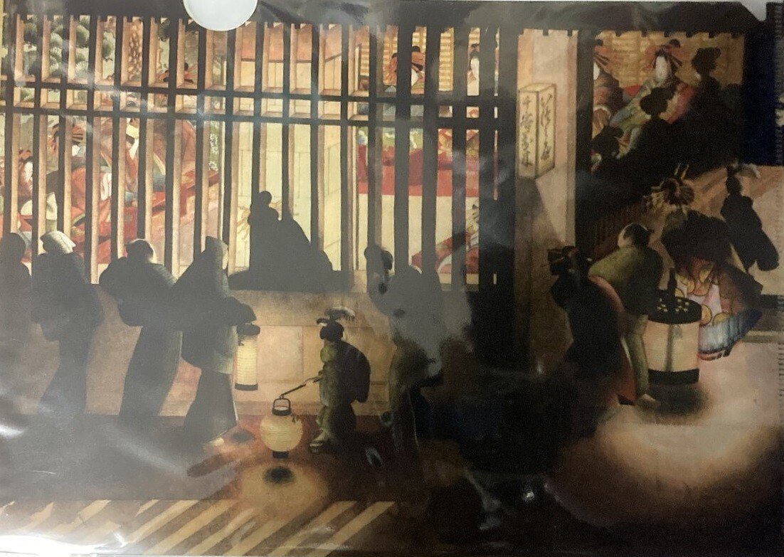 葛飾応為「吉原格子先之図」－肉筆画の魅力 at 太田記念美術館