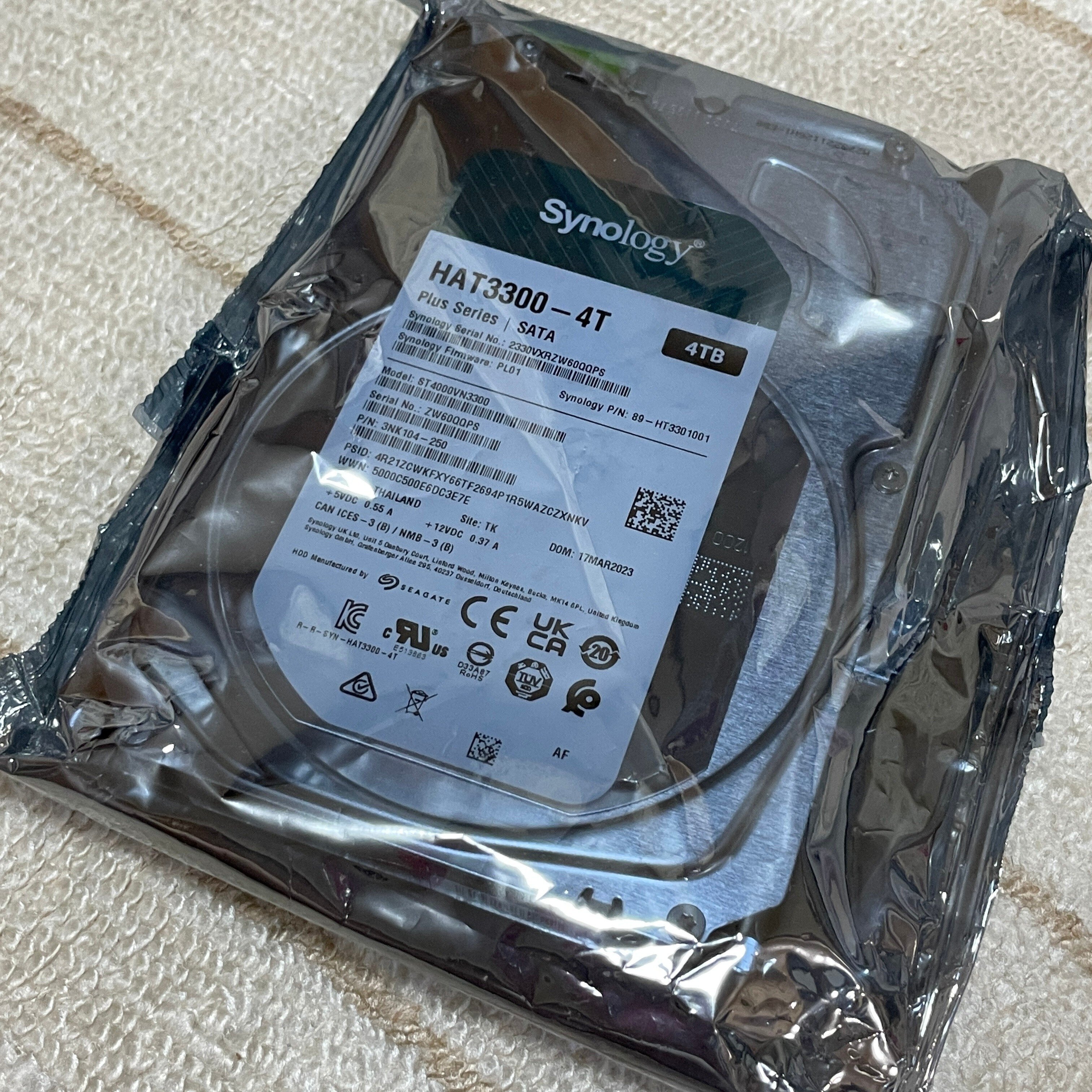 NASのHDDを交換した話｜keigo