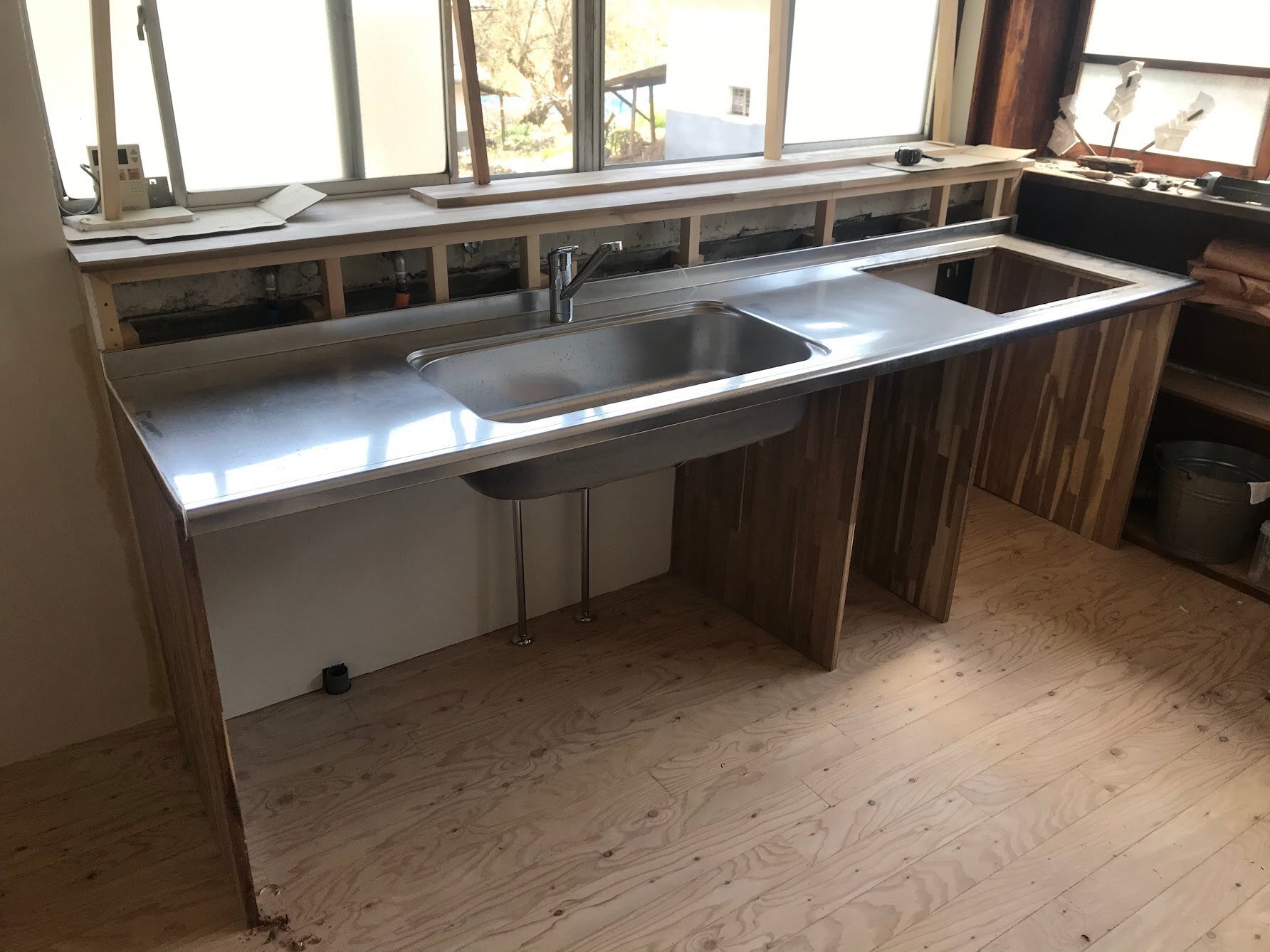 古民家モノづくり #15】キッチンのDIY ~料理がしやすいキッチンシンク