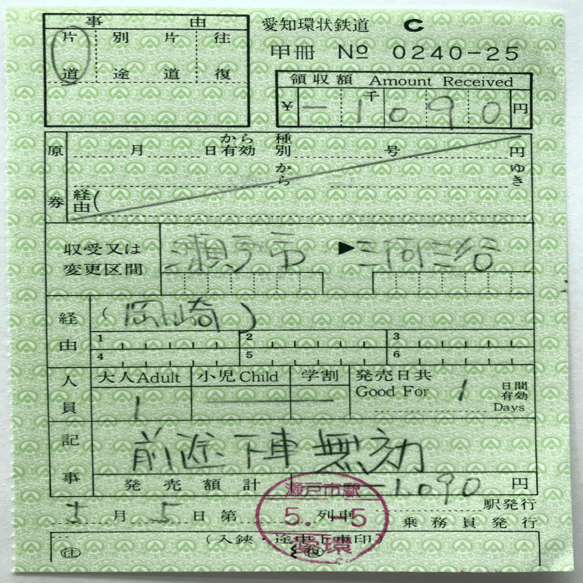 改札・車内補充券パンチ。 改札・車内補充券パンチ。