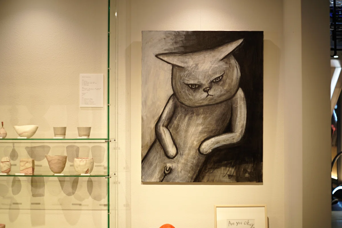 田島享央己 彫刻作品 檜 うさぎ ユニーク作品 喰らい