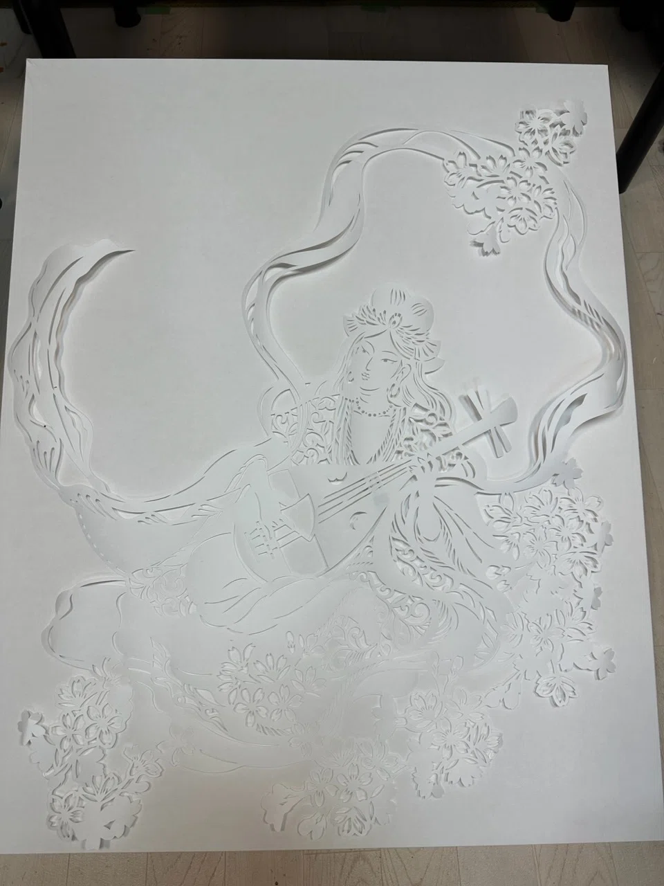 新作「五頭龍と弁天様」制作記録と、きりえ美術展のお知らせ | 華色切絵 【公式サイト】