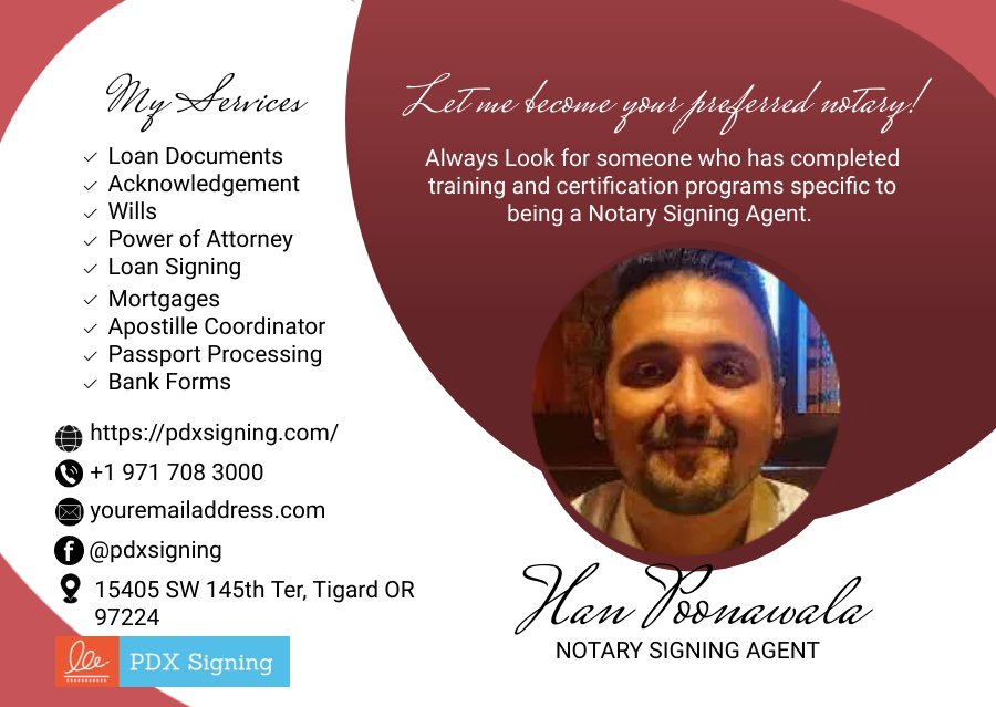 Certified Mobile Notary services｜pdxsigning