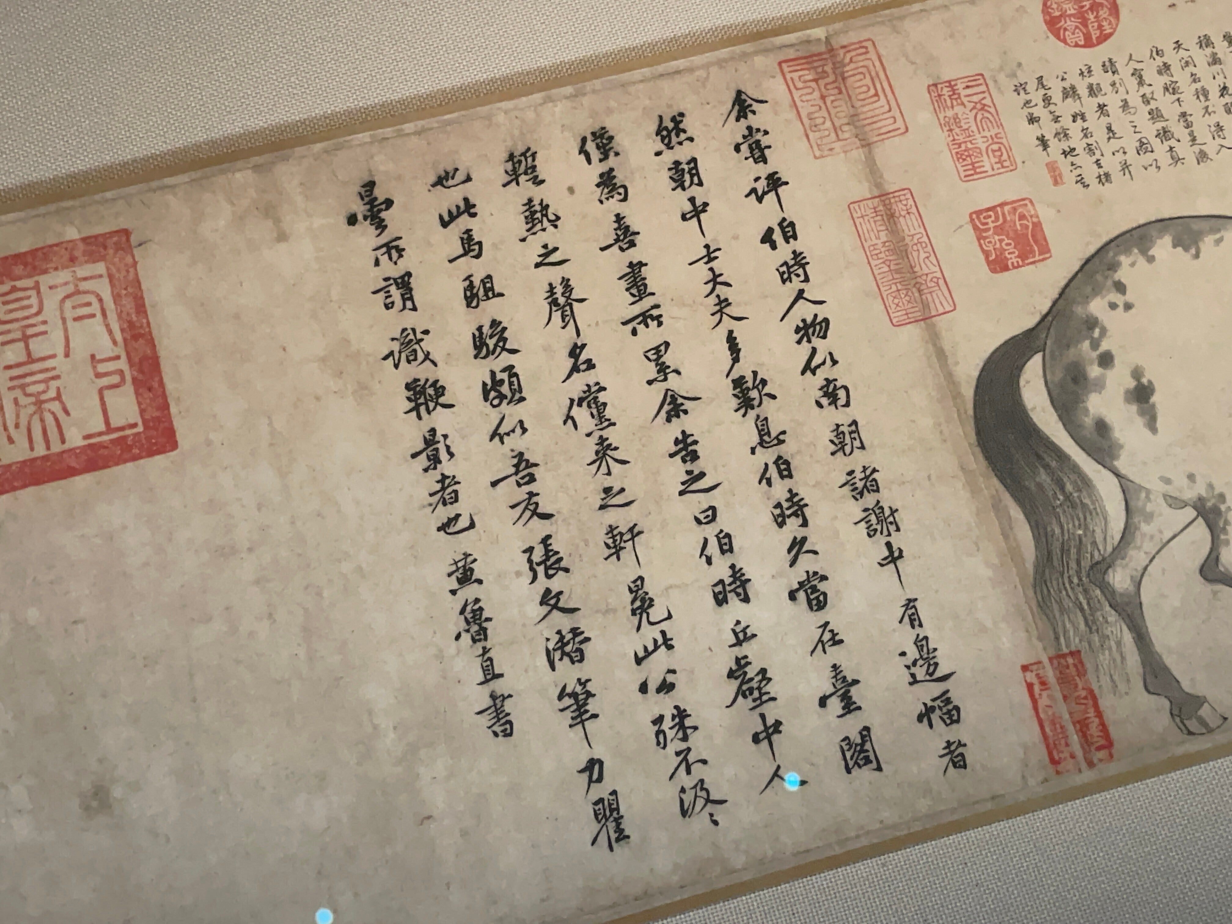 中国古美術・旧藏・北宋風・趙昌款・花鳥図・手描き中堂画・掛軸・宣紙