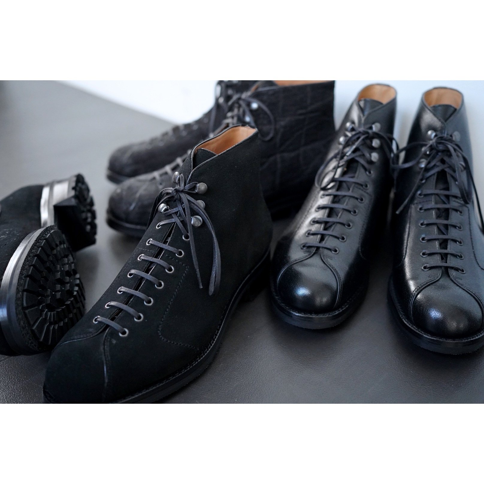 希少&美品▪️MONKEYTIME×CAMINANDO 【26㎝】ブーツ　黒 F.lli Giacometti