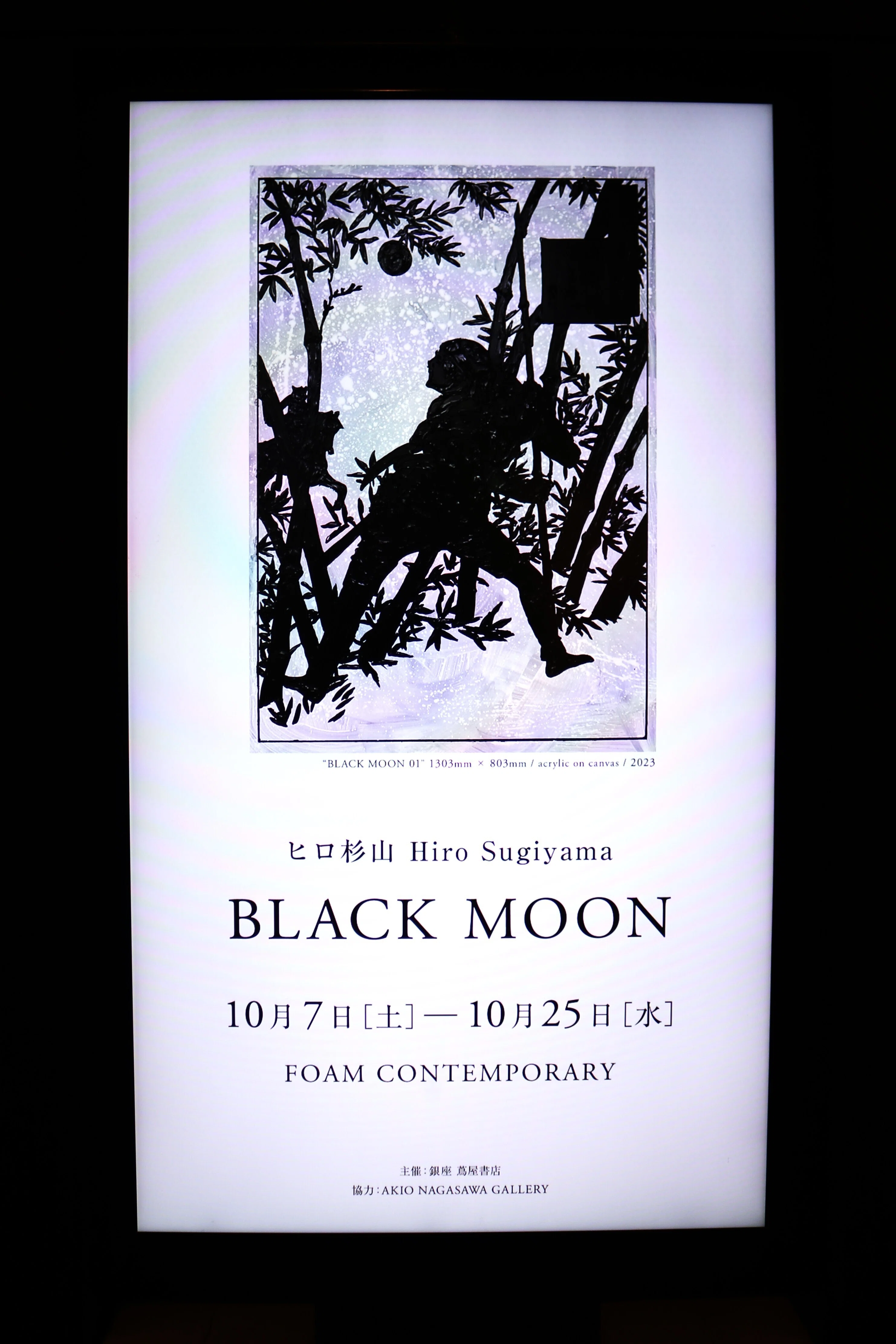 黒塗りから浮かび上がる[色彩] -ヒロ杉山[BLACK MOON]＠銀座 蔦屋書店
