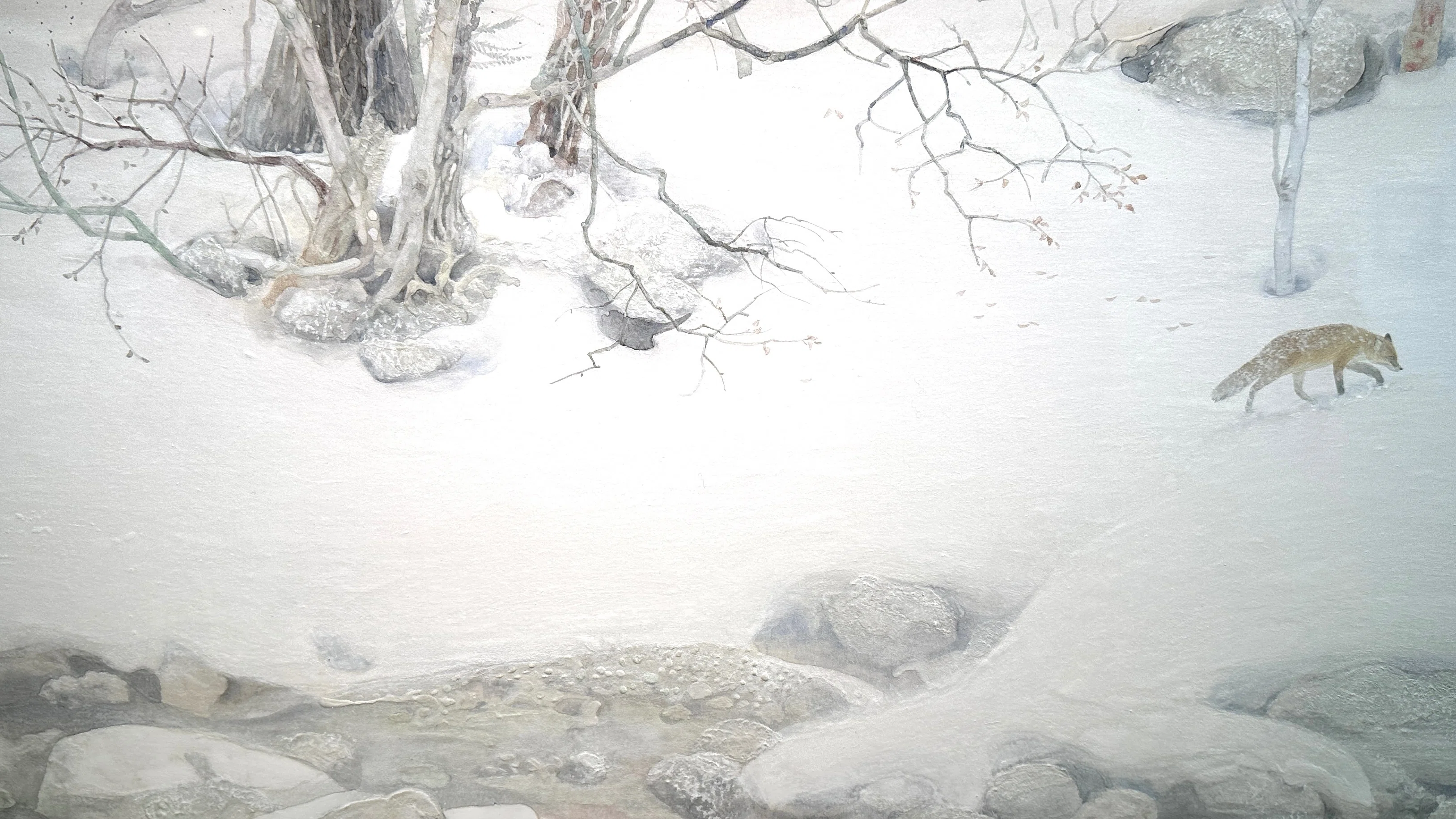 雪景色に魅かれて 野地美樹子氏個展 「樹を見つめて」 日本橋三越本店