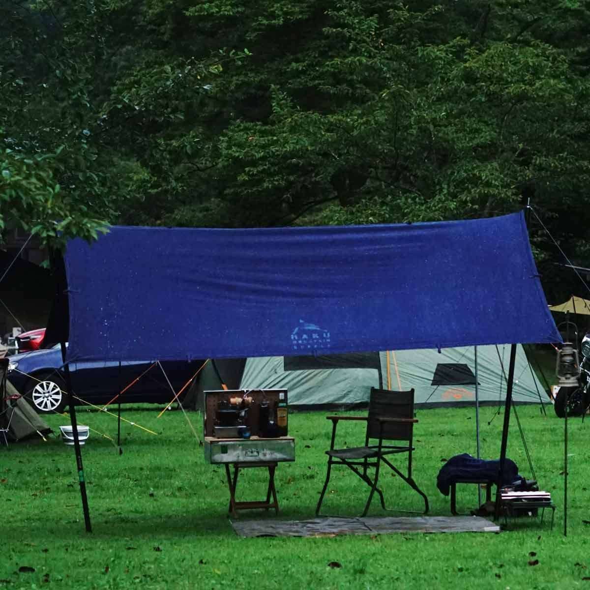 テント/タープ H.A.K.U GUNJO INDIGO TARP GUNJO TARP | haku