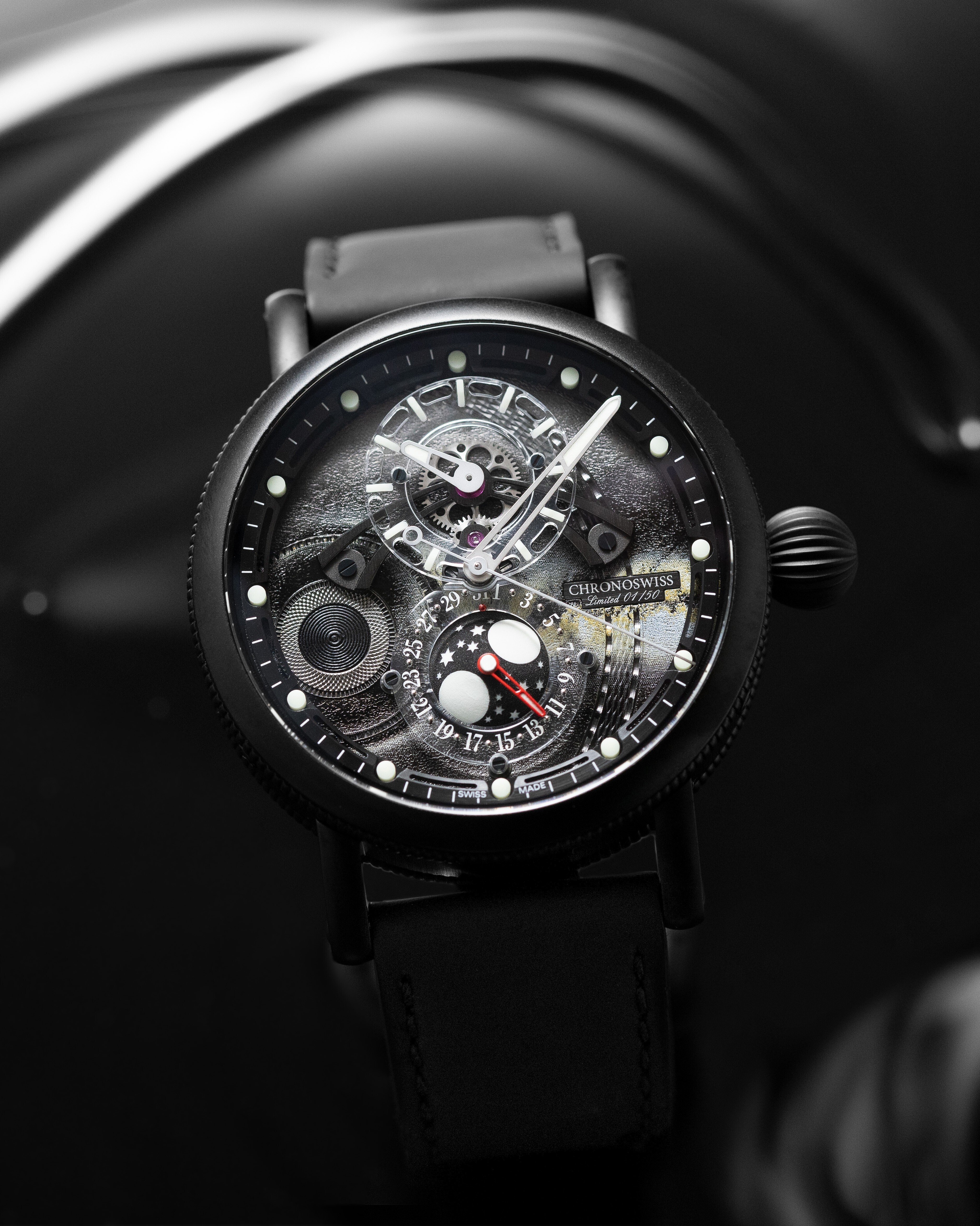 スペースタイマー ブラックホール CH-9345M.2-GRBK｜CHRONOSWISS