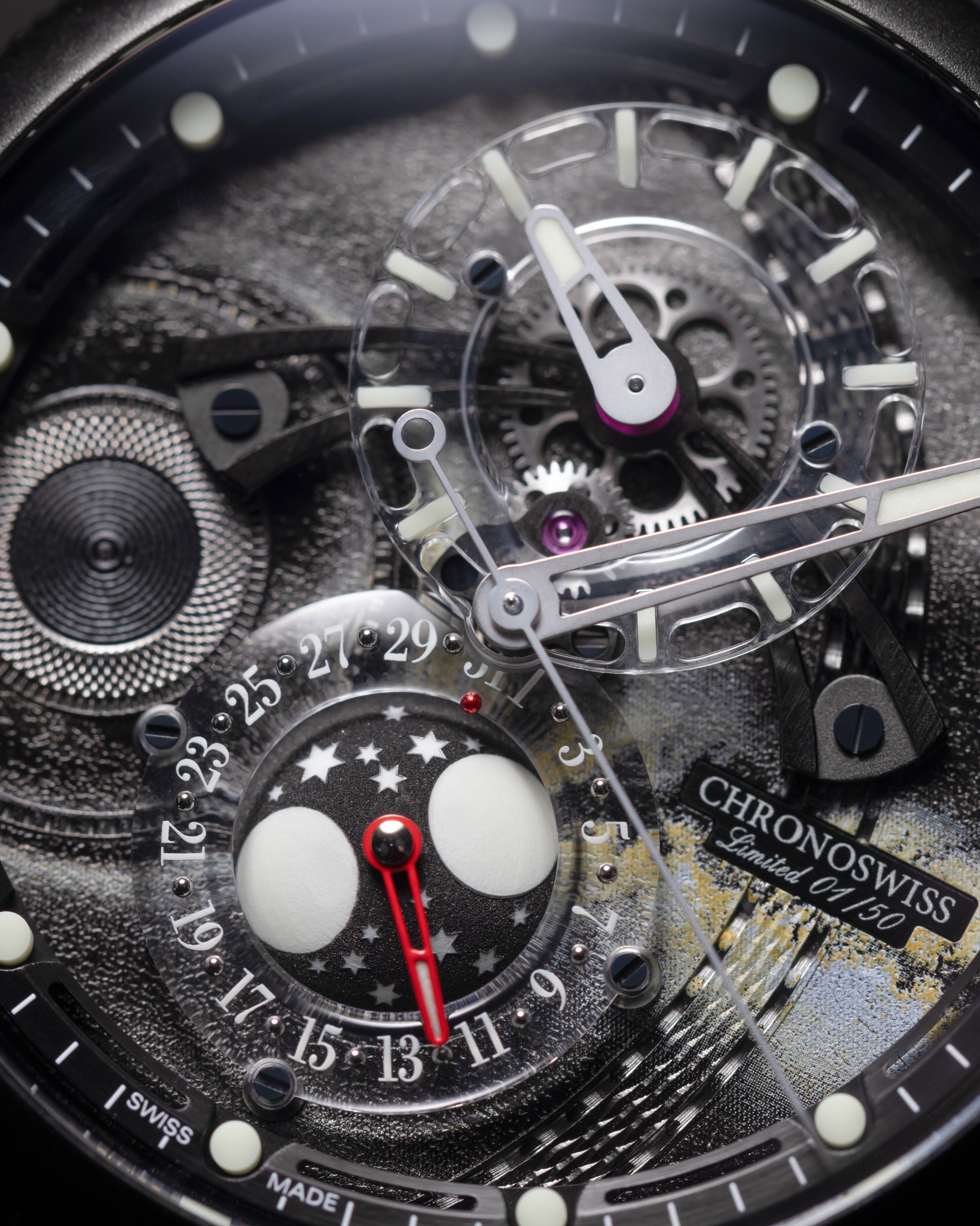 スペースタイマー ブラックホール CH-9345M.2-GRBK｜CHRONOSWISS