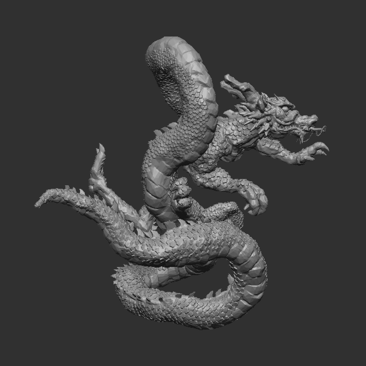 データ販売 : 神秘の東洋龍 [3Dプリント検証済] (Mystic Oriental