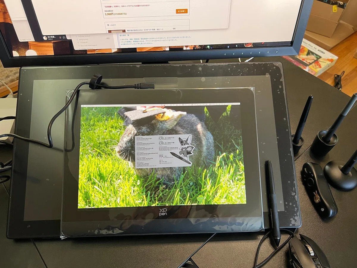 XP-Pen Artist pro 14 Gen2 と Artist 22 2nd gen とWacom Intus Pro 